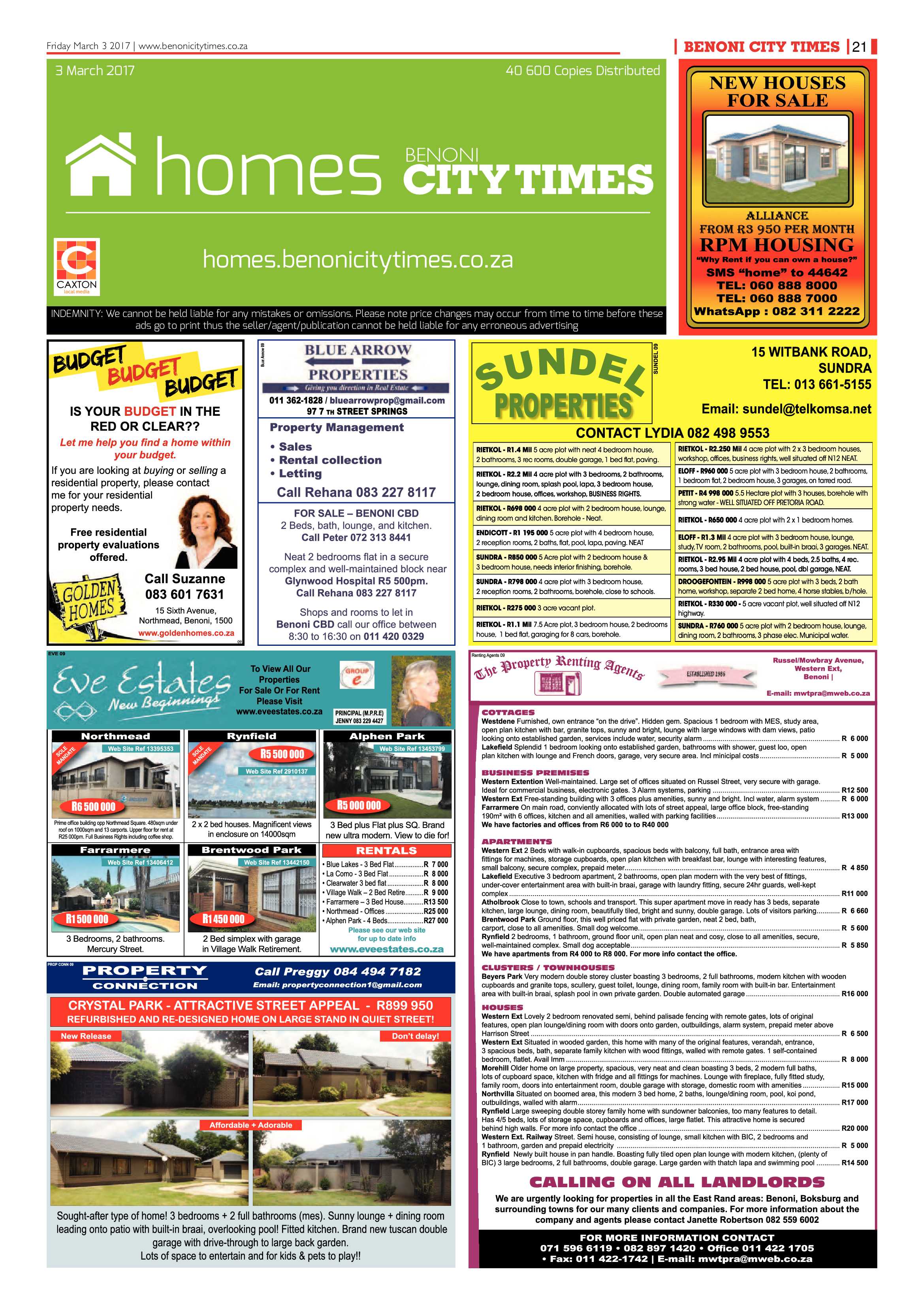 Benoni City Times 02 March 2017 page 21
