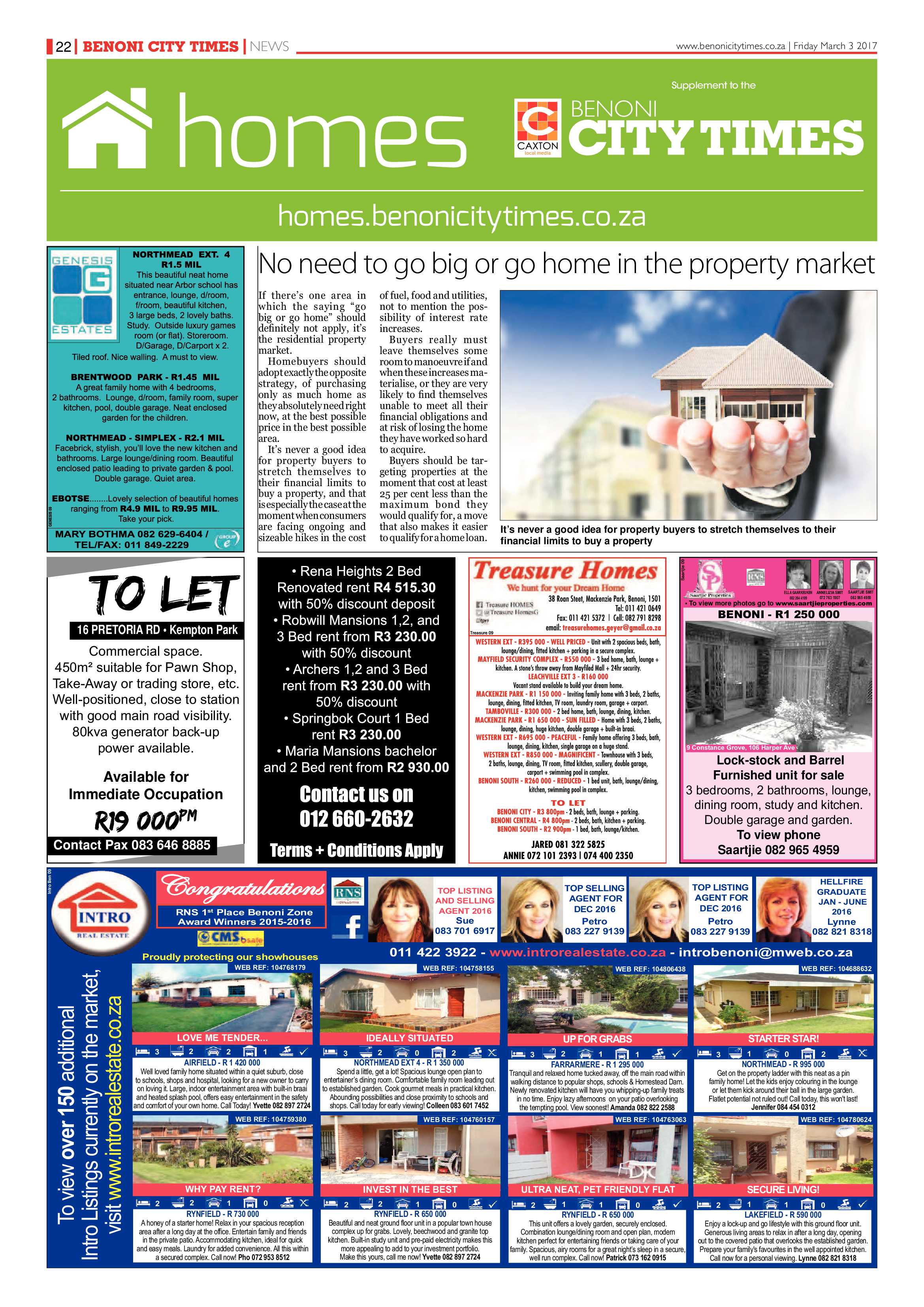 Benoni City Times 02 March 2017 page 22