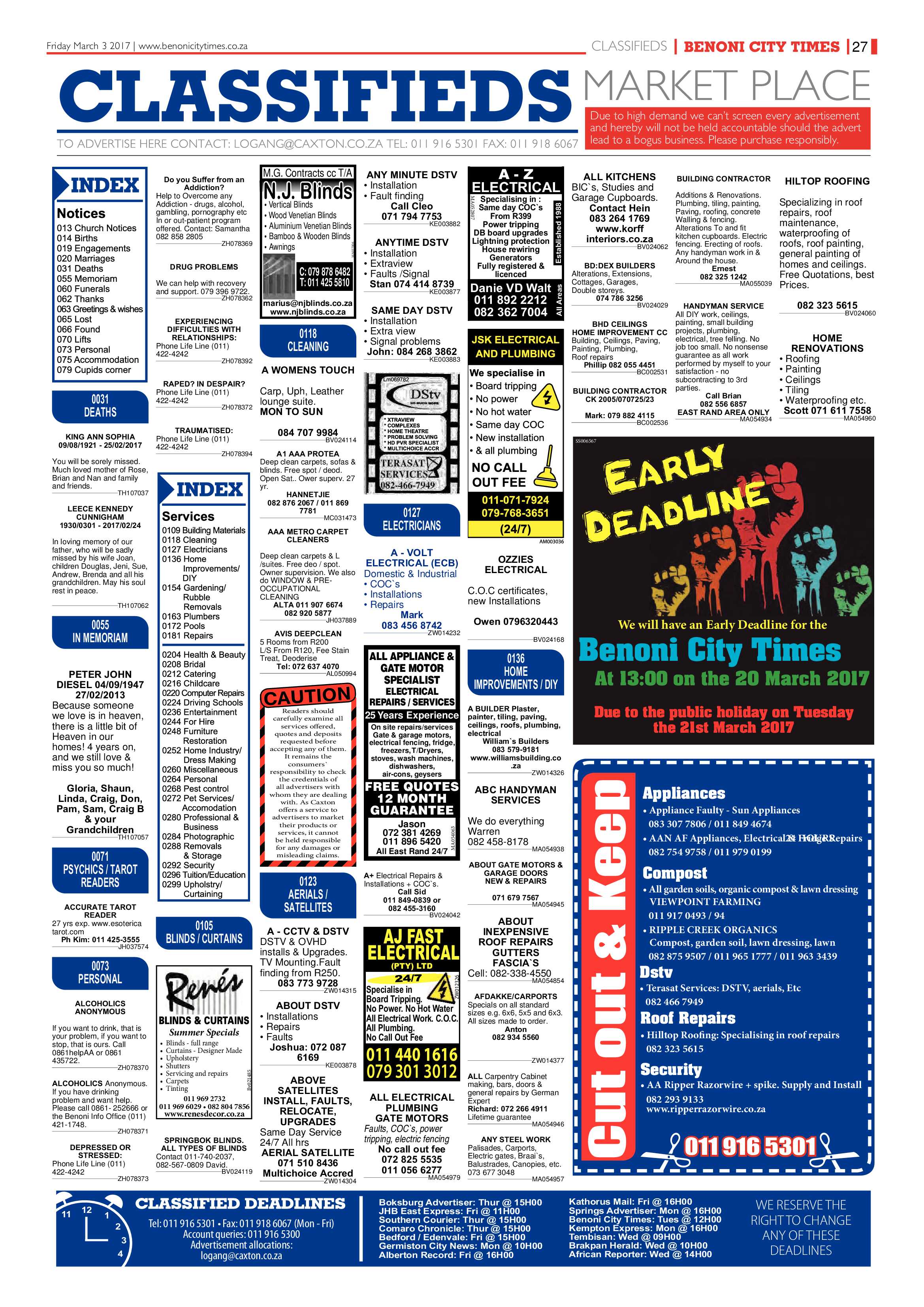 Benoni City Times 02 March 2017 page 27