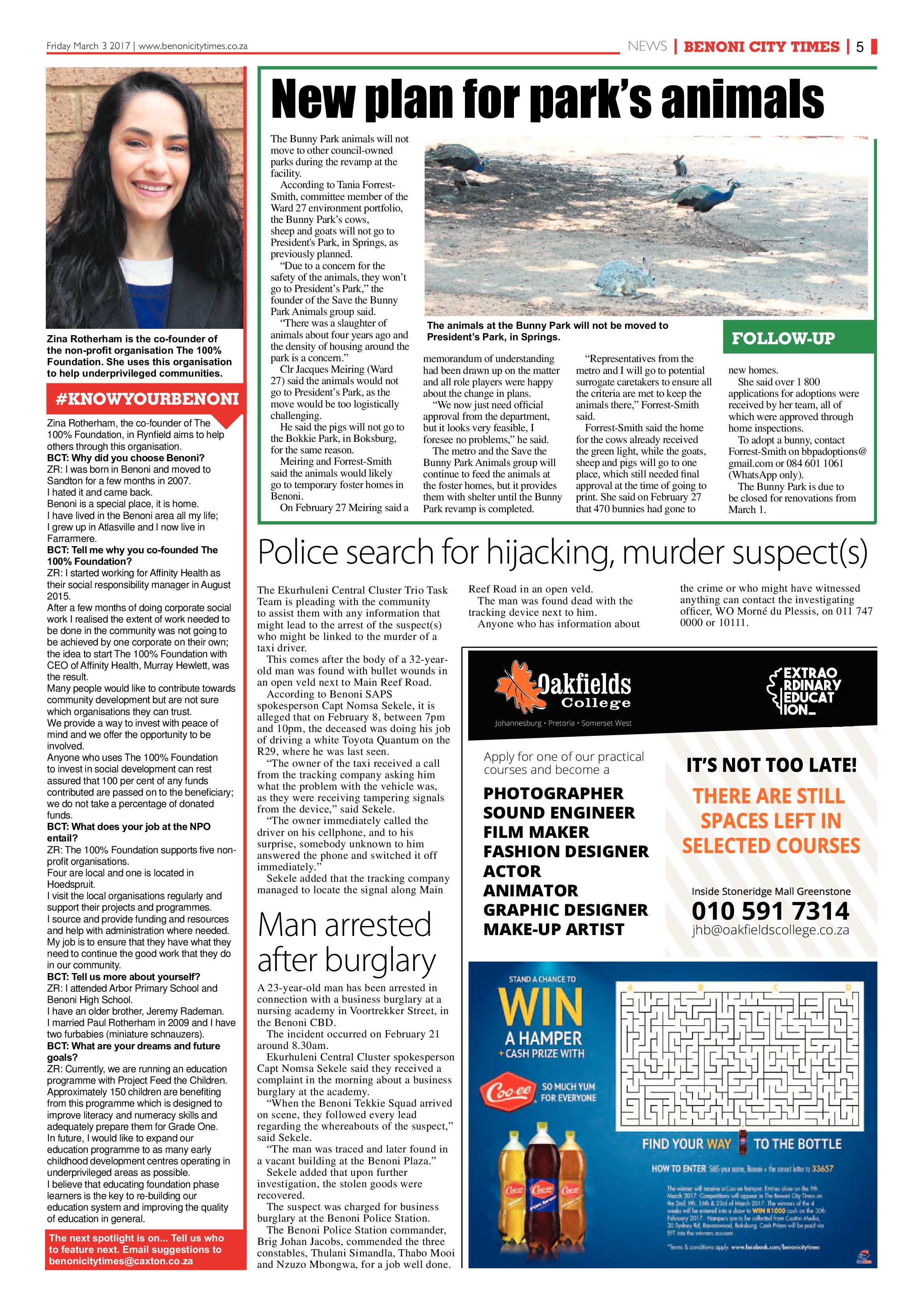 Benoni City Times 02 March 2017 page 5