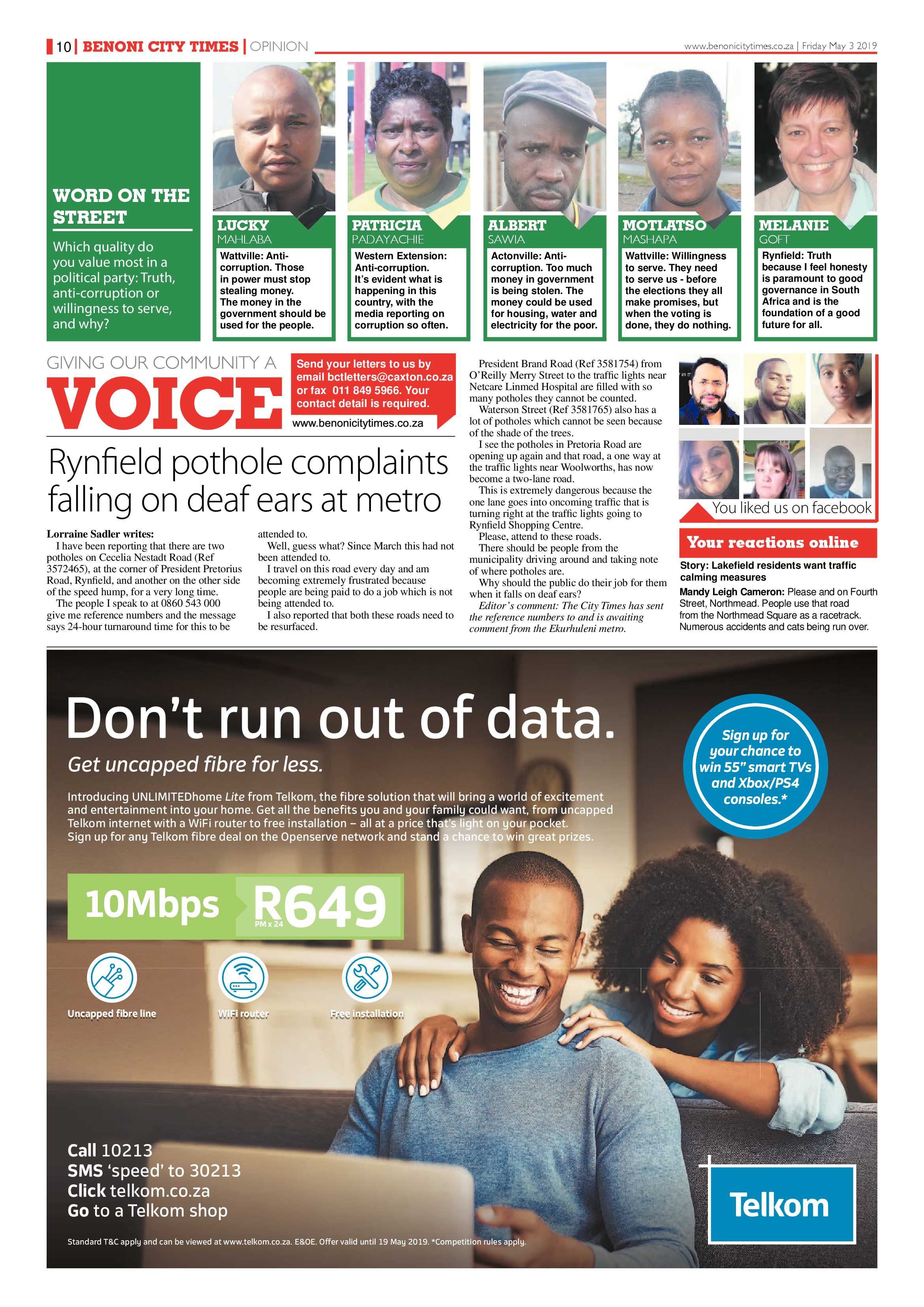 Benoni City Times 02 May 2019 page 10