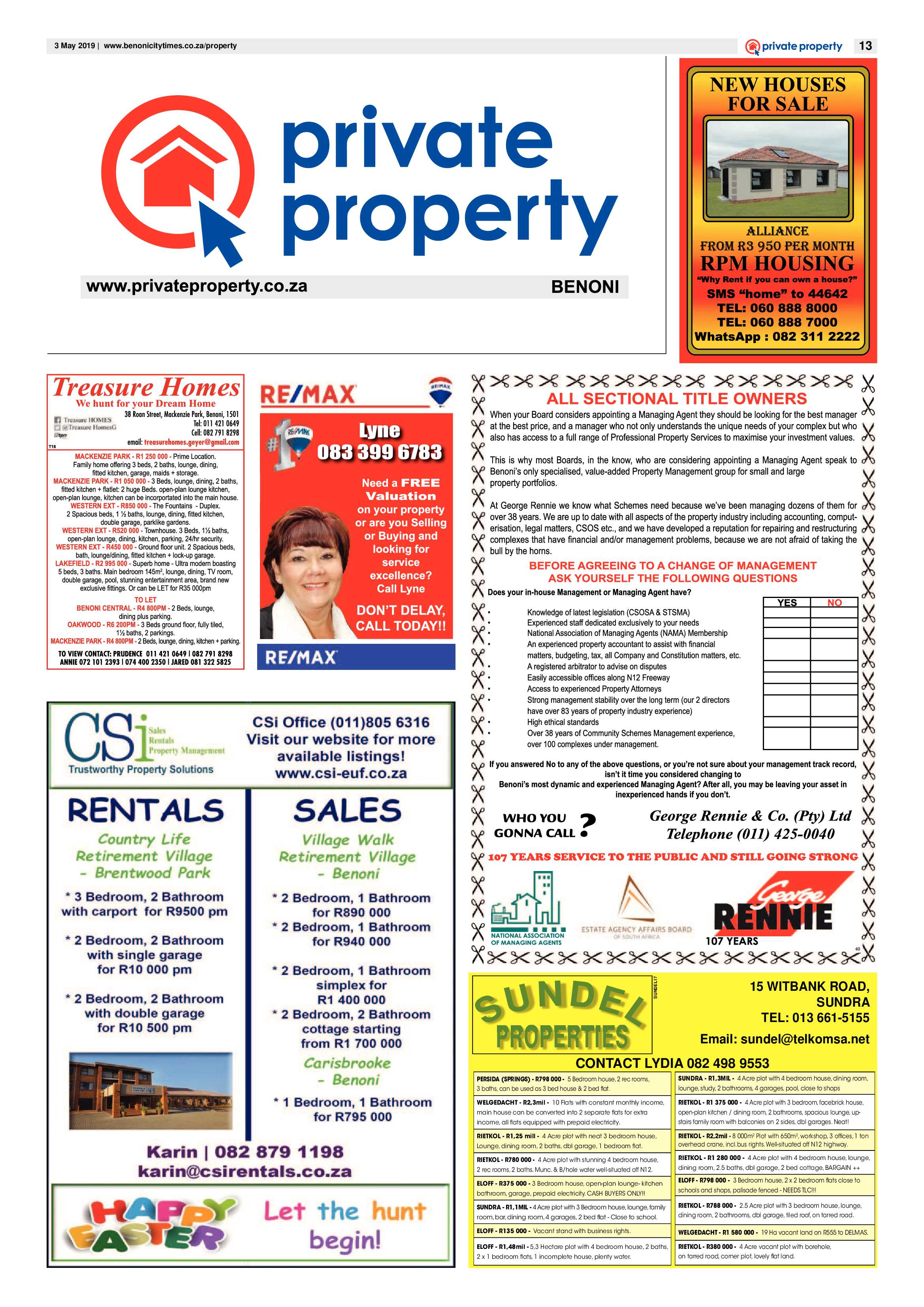 Benoni City Times 02 May 2019 page 13