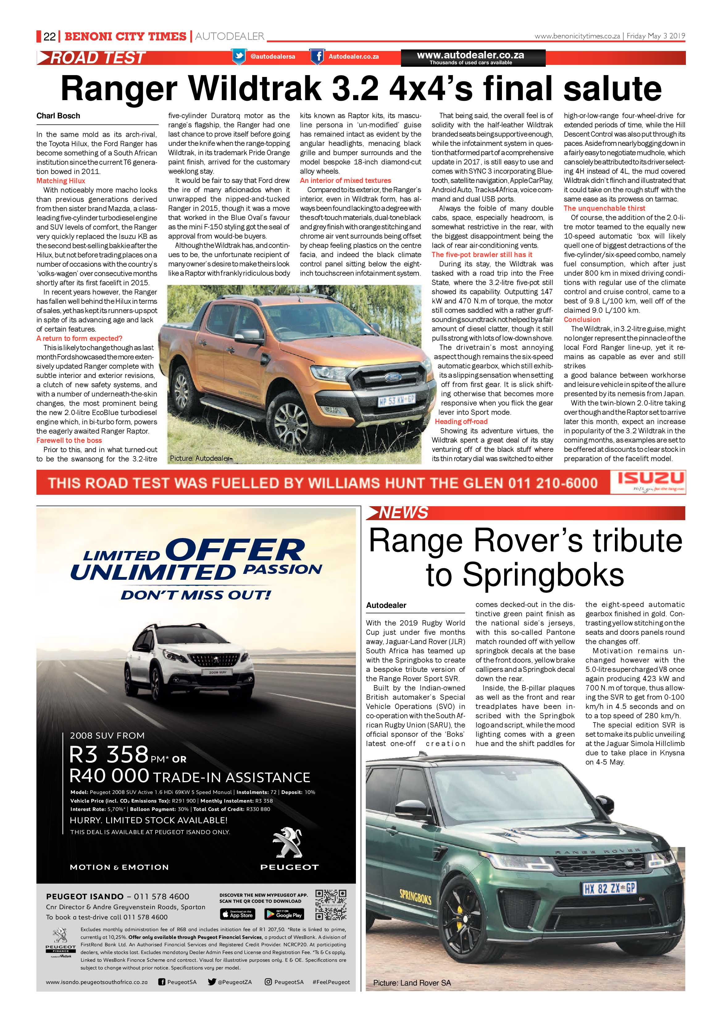 Benoni City Times 02 May 2019 page 22