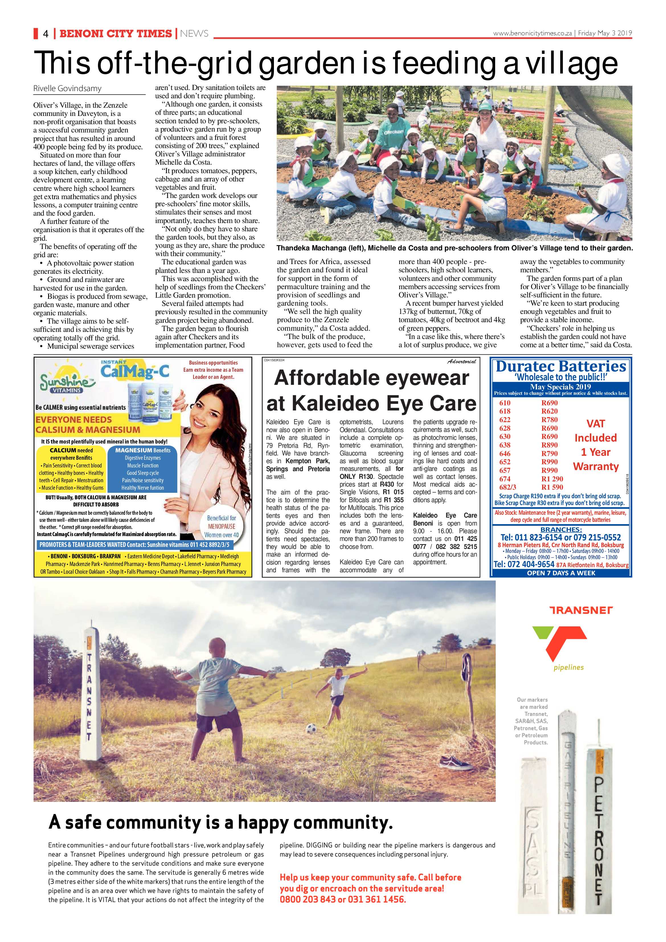 Benoni City Times 02 May 2019 page 4