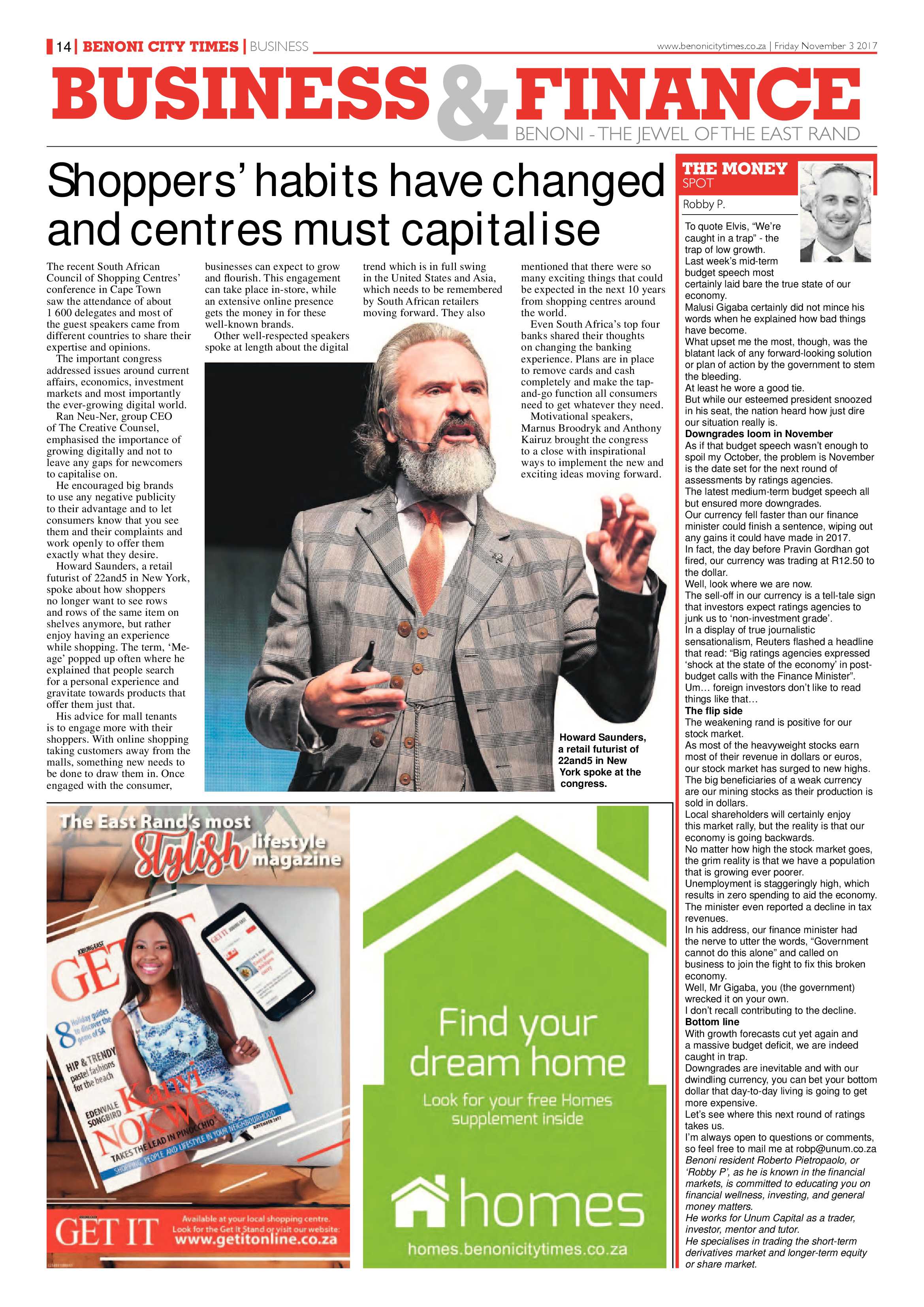 Benoni City Times 02 November 2017 page 14