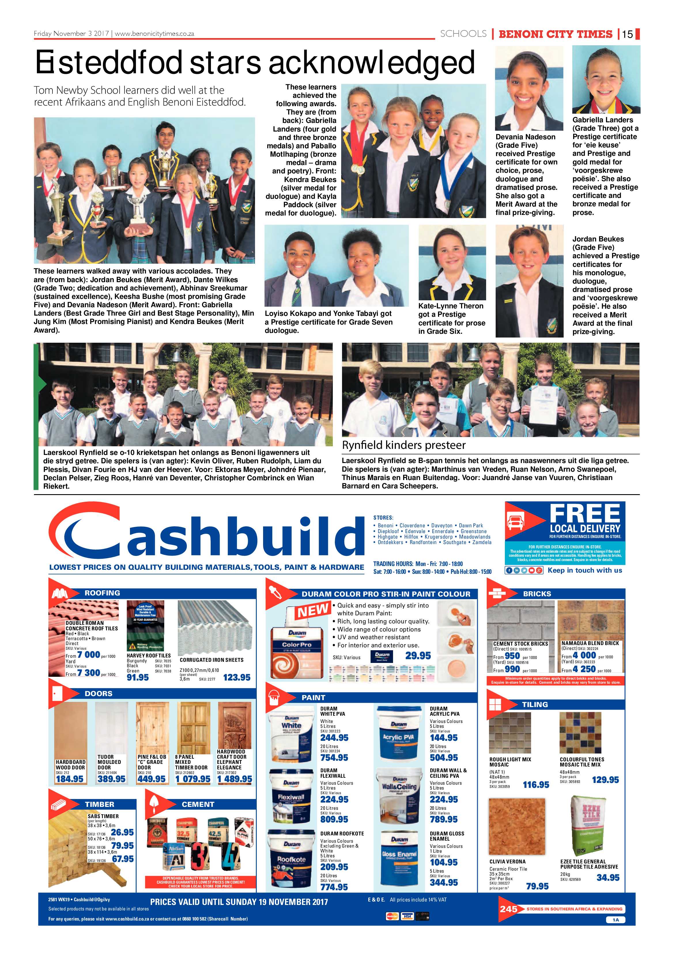 Benoni City Times 02 November 2017 page 15