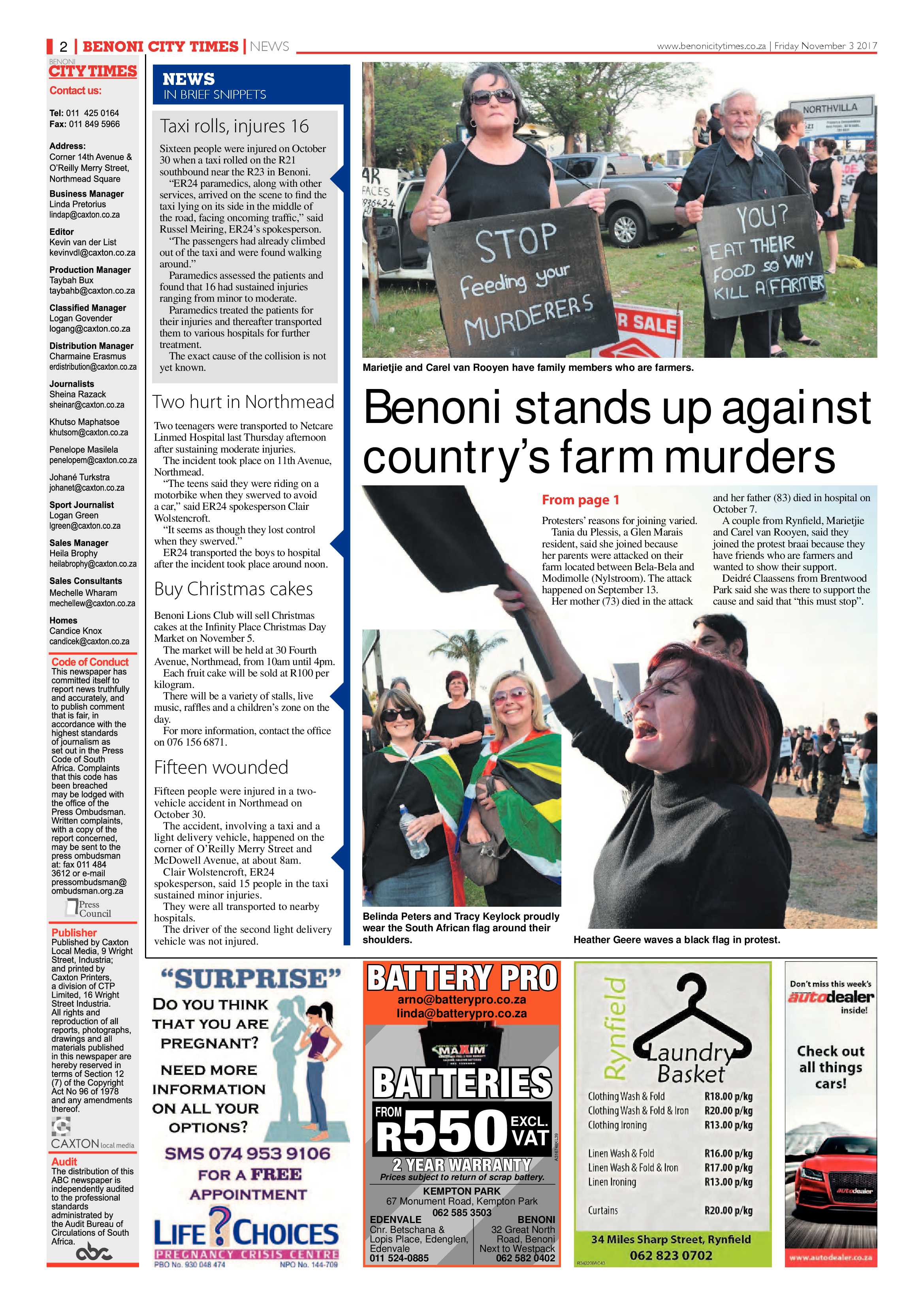 Benoni City Times 02 November 2017 page 2