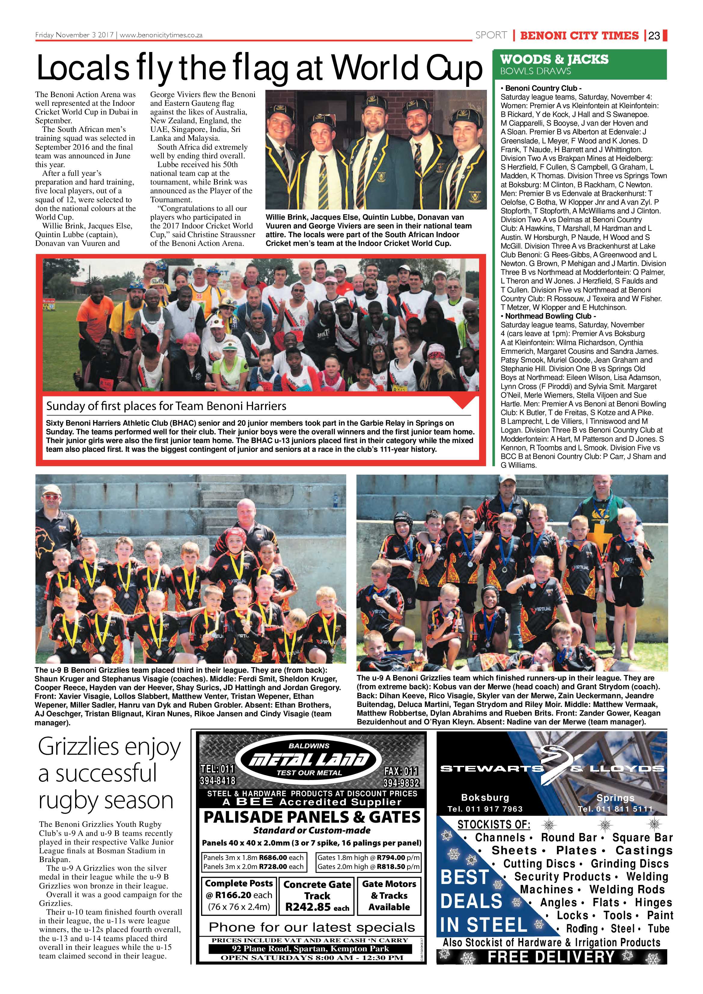 Benoni City Times 02 November 2017 page 23