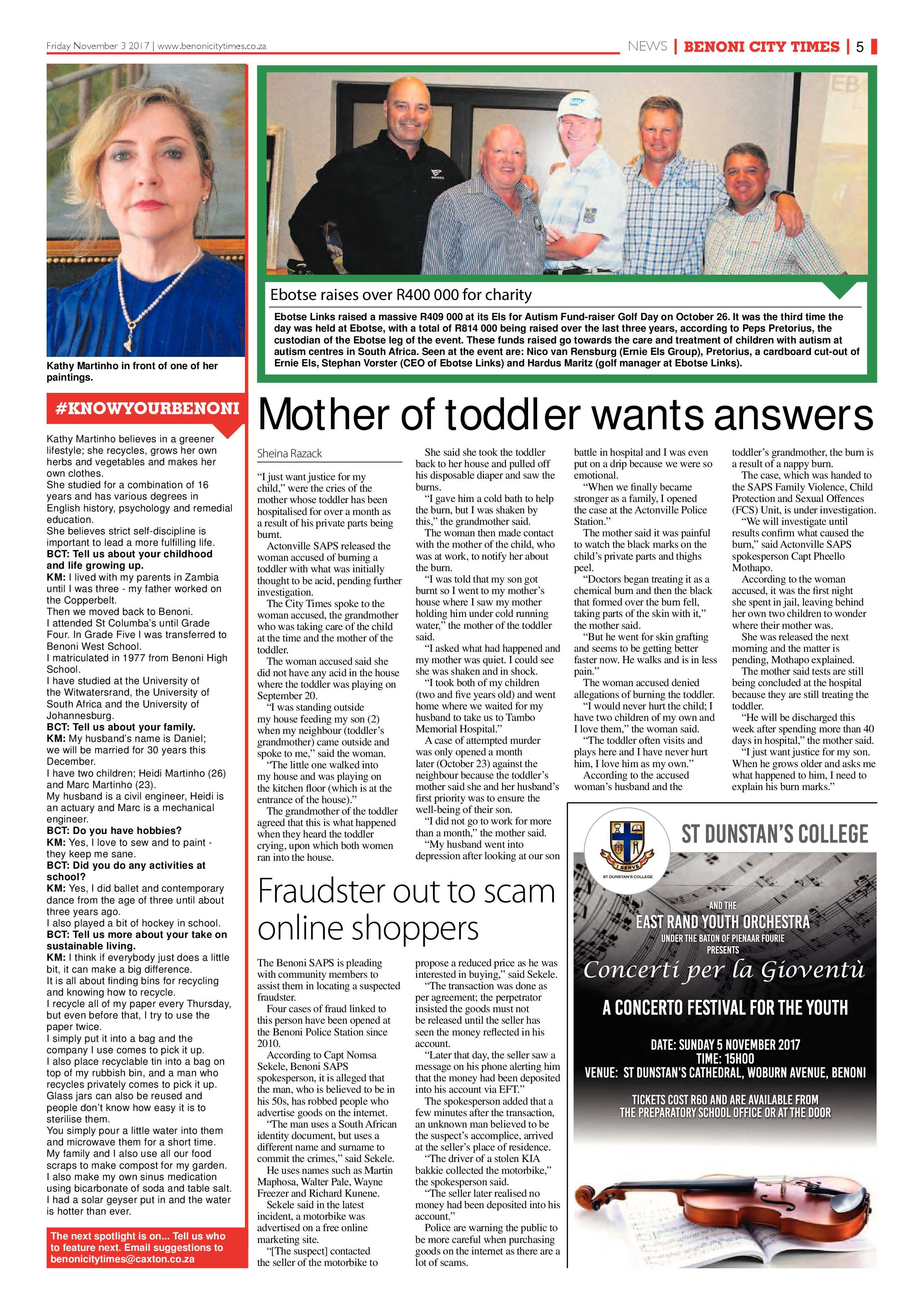 Benoni City Times 02 November 2017 page 5
