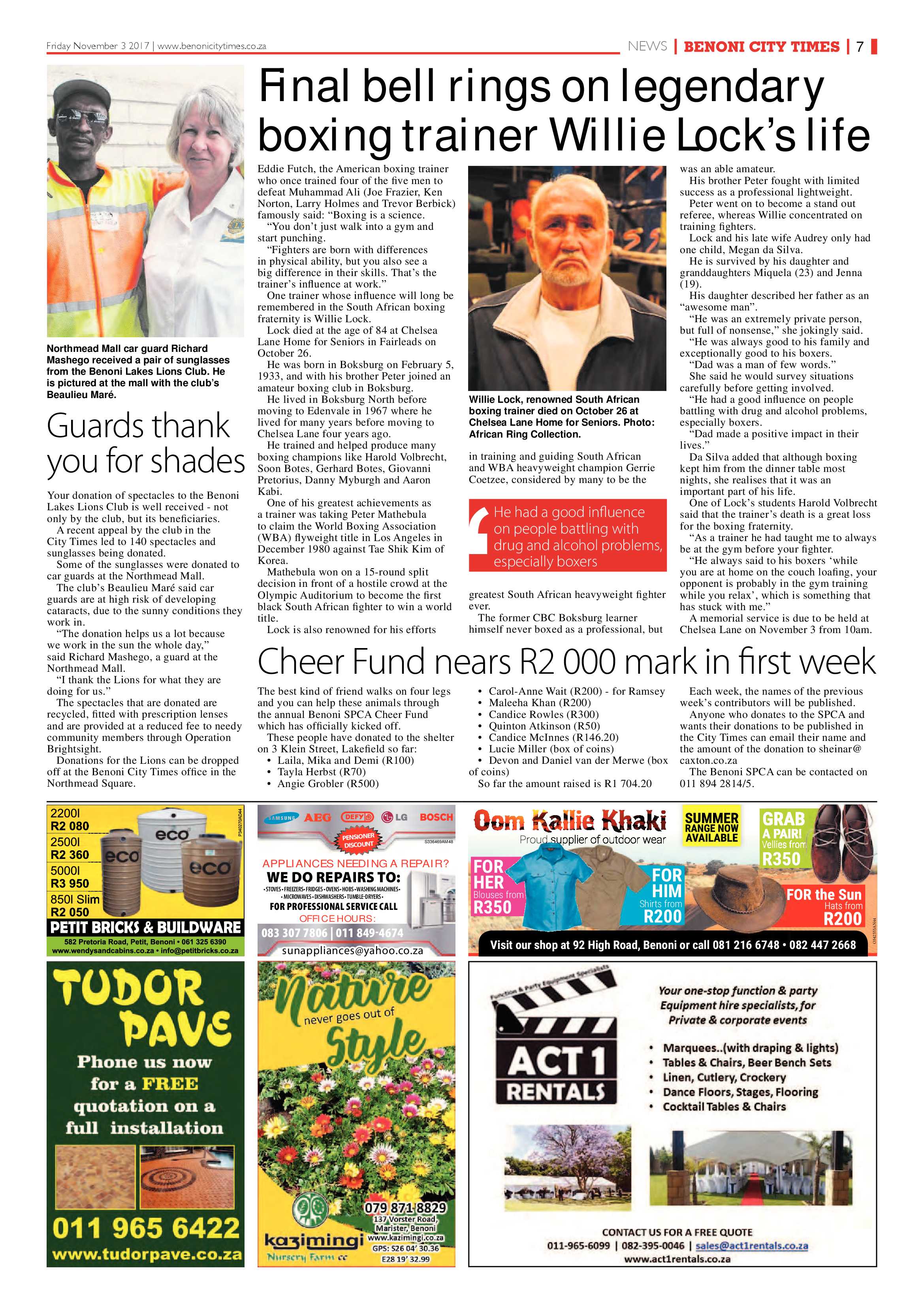 Benoni City Times 02 November 2017 page 7