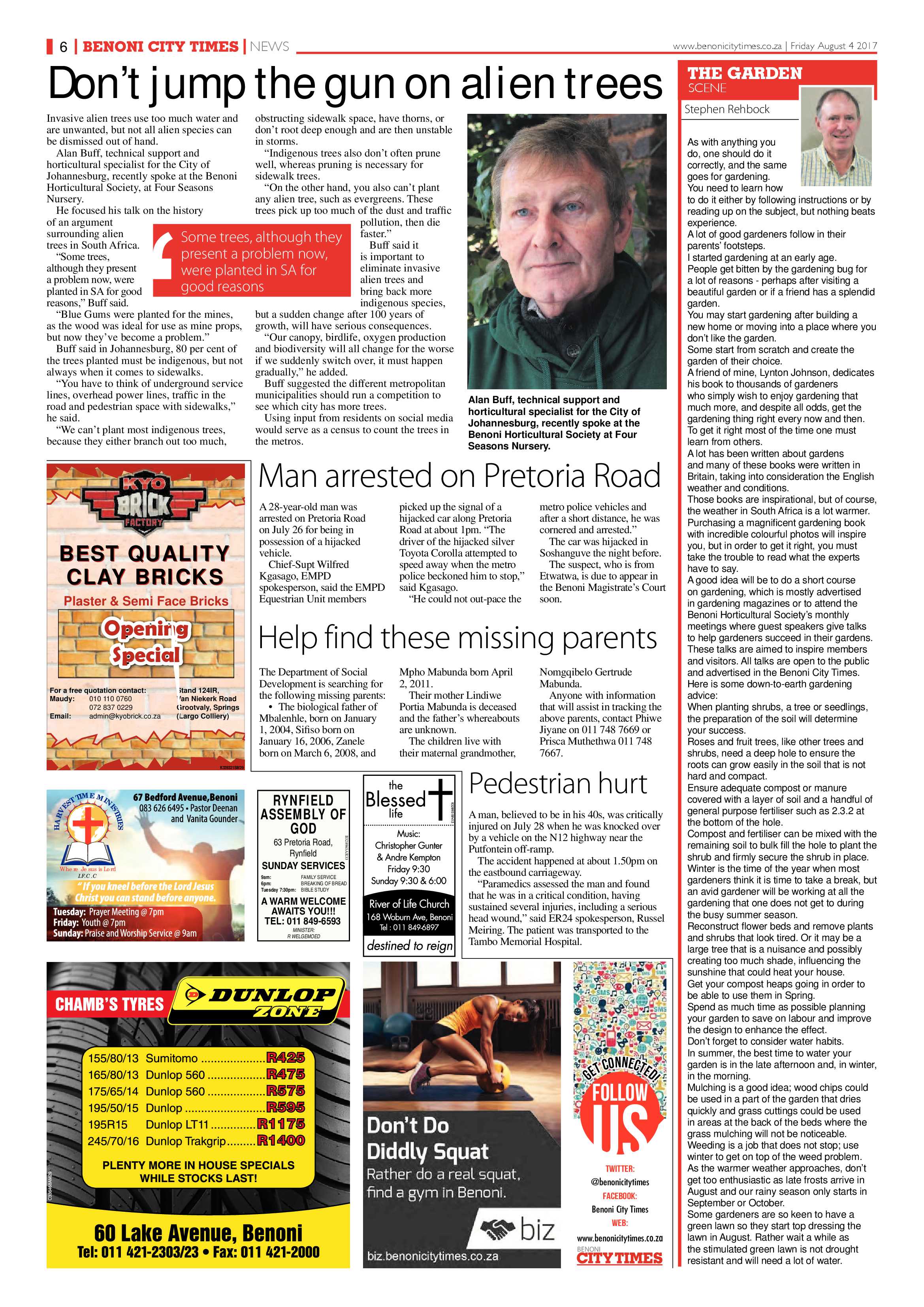 Benoni City Times 03 August 2017 page 6
