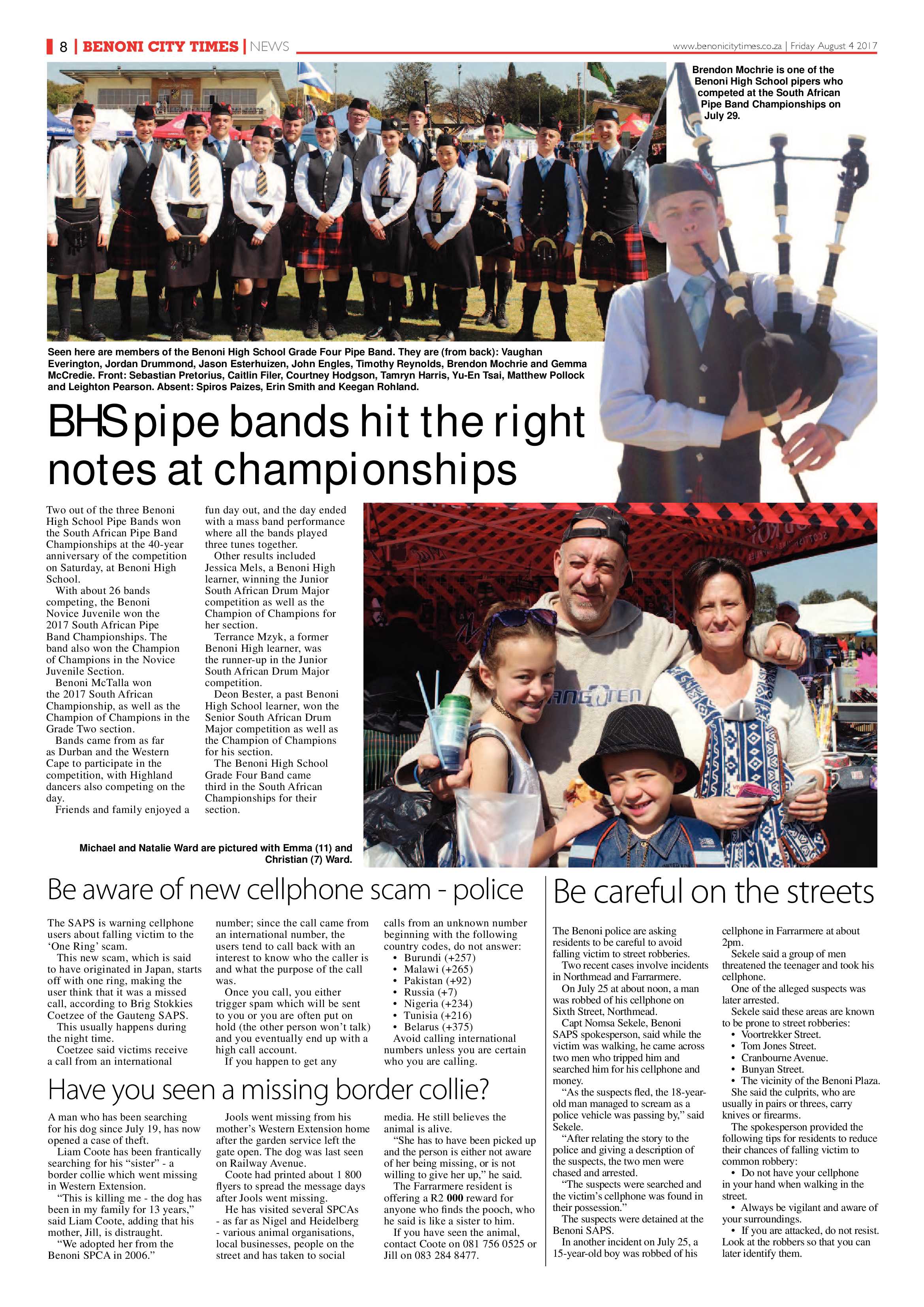 Benoni City Times 03 August 2017 page 8