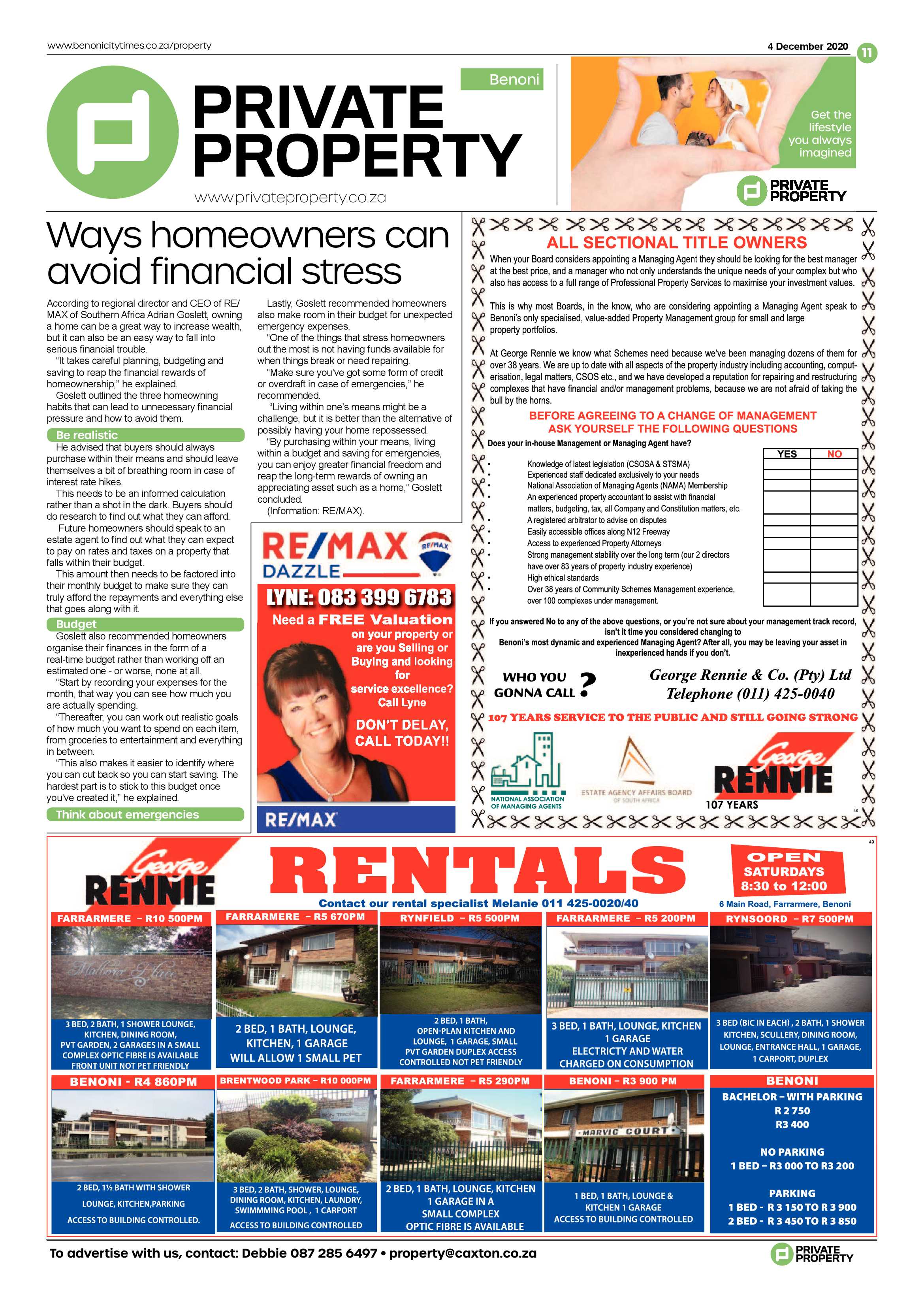 Benoni City Times 03 December 2020 page 11