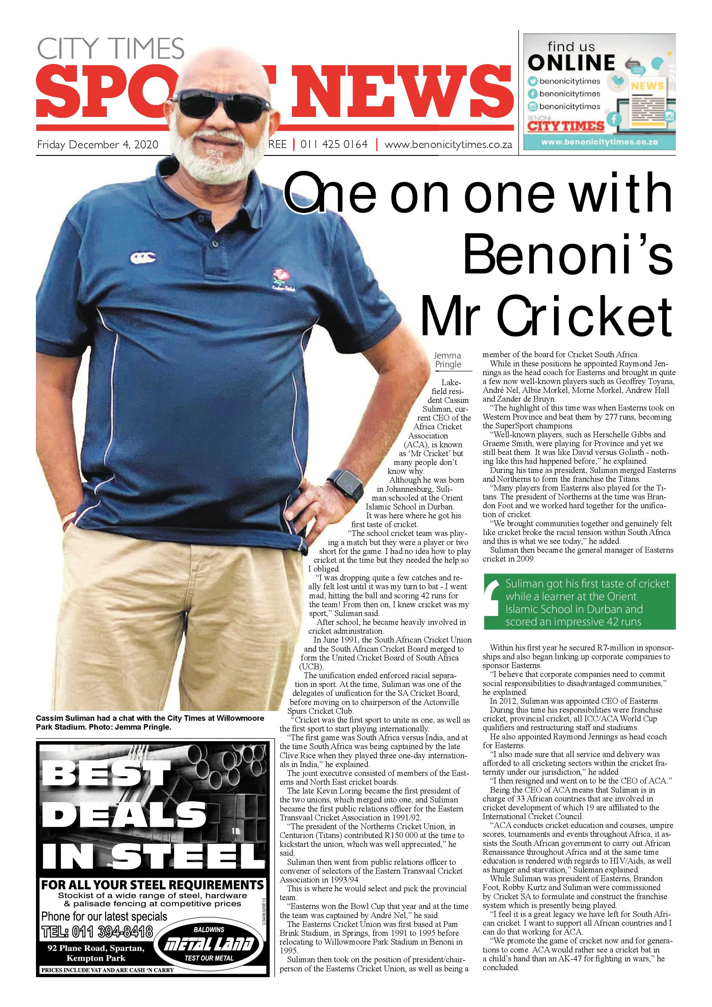 Benoni City Times 03 December 2020 page 16