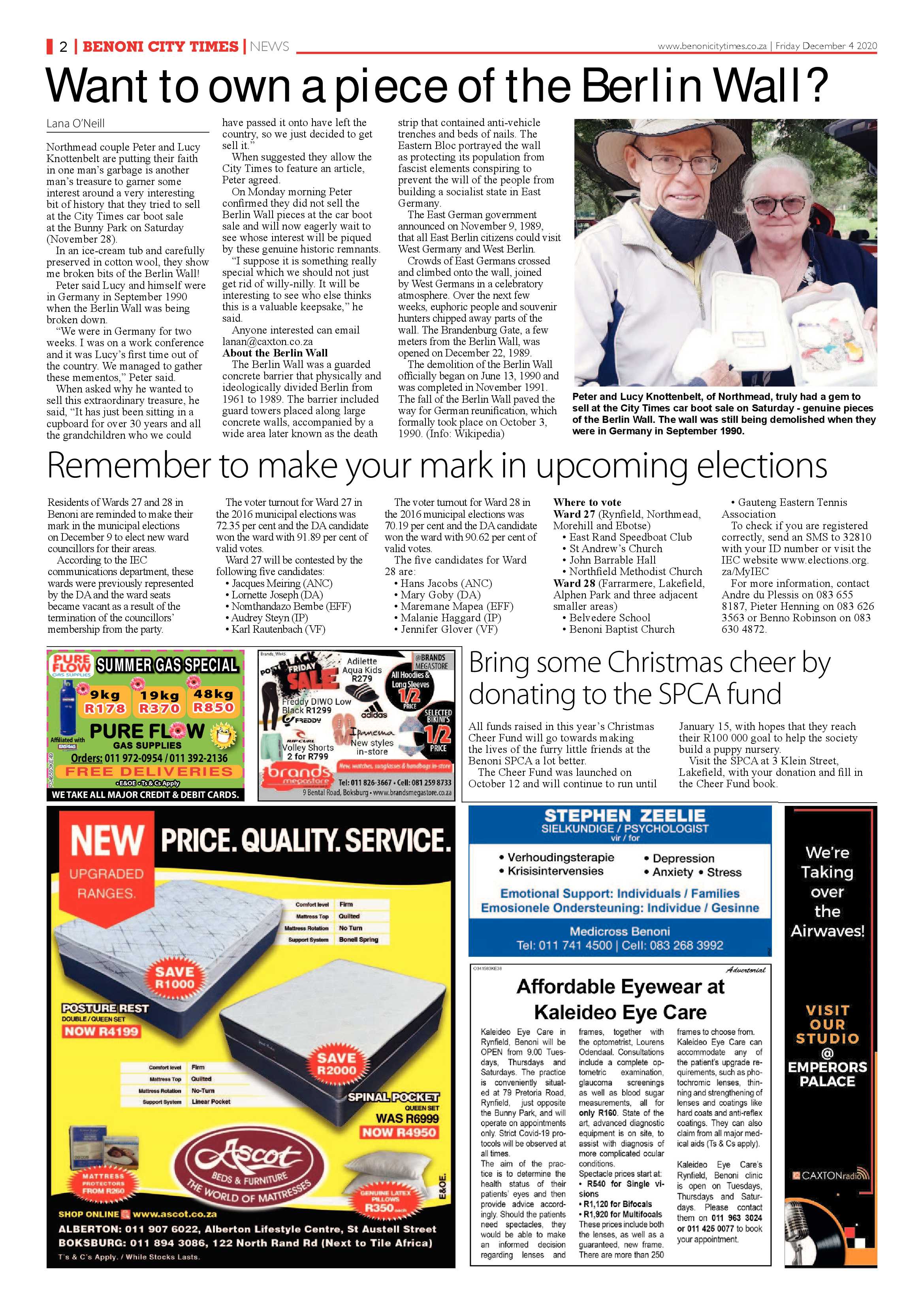 Benoni City Times 03 December 2020 page 2