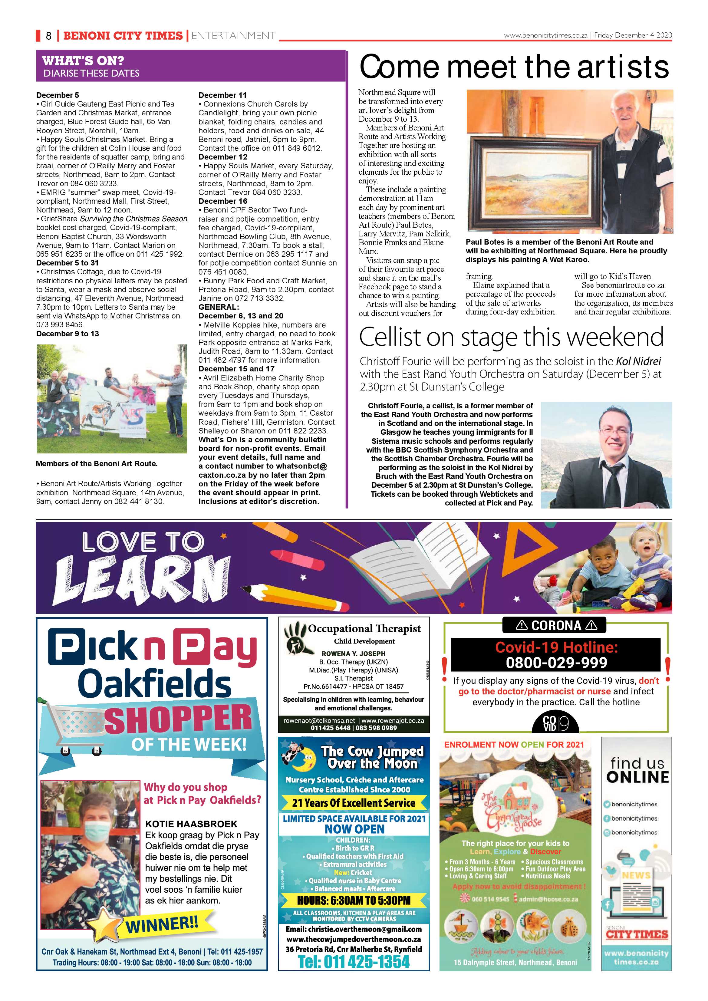 Benoni City Times 03 December 2020 page 8