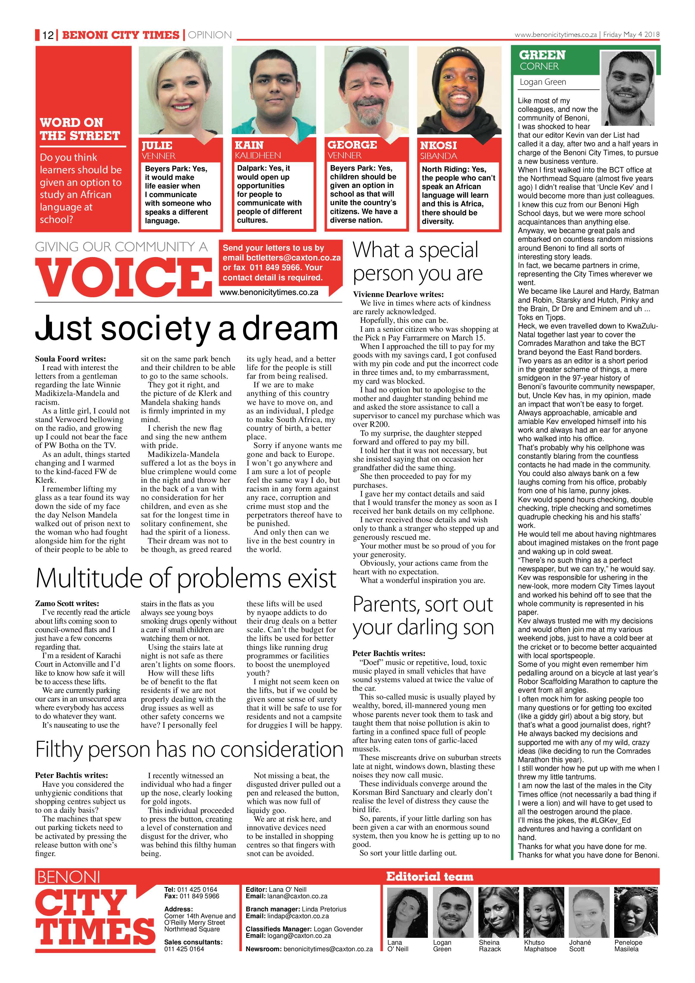 Benoni City Times 03 May 2018 page 12