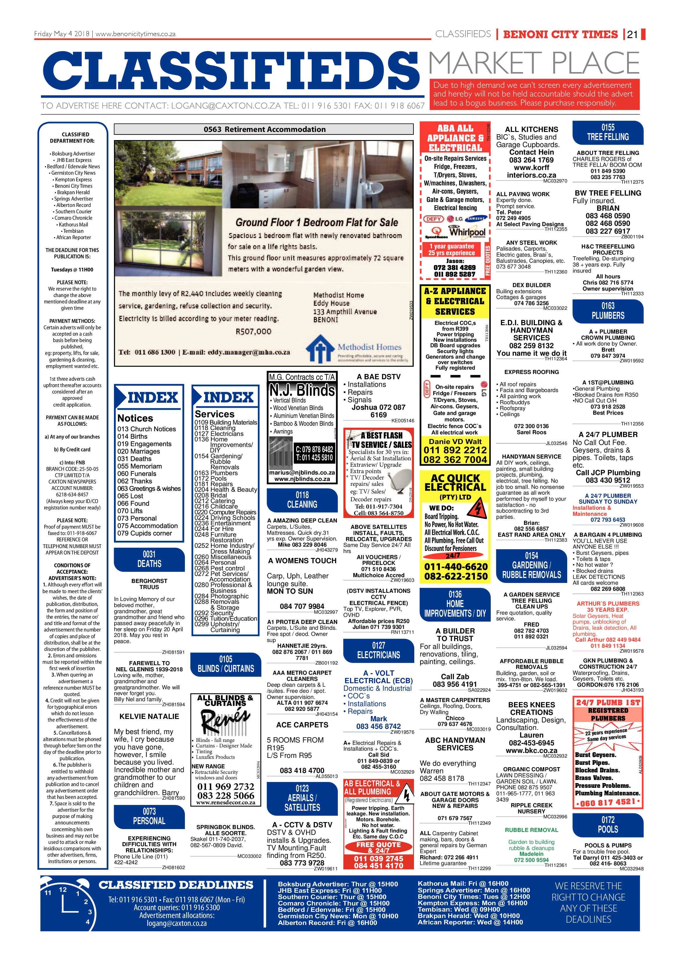 Benoni City Times 03 May 2018 page 21