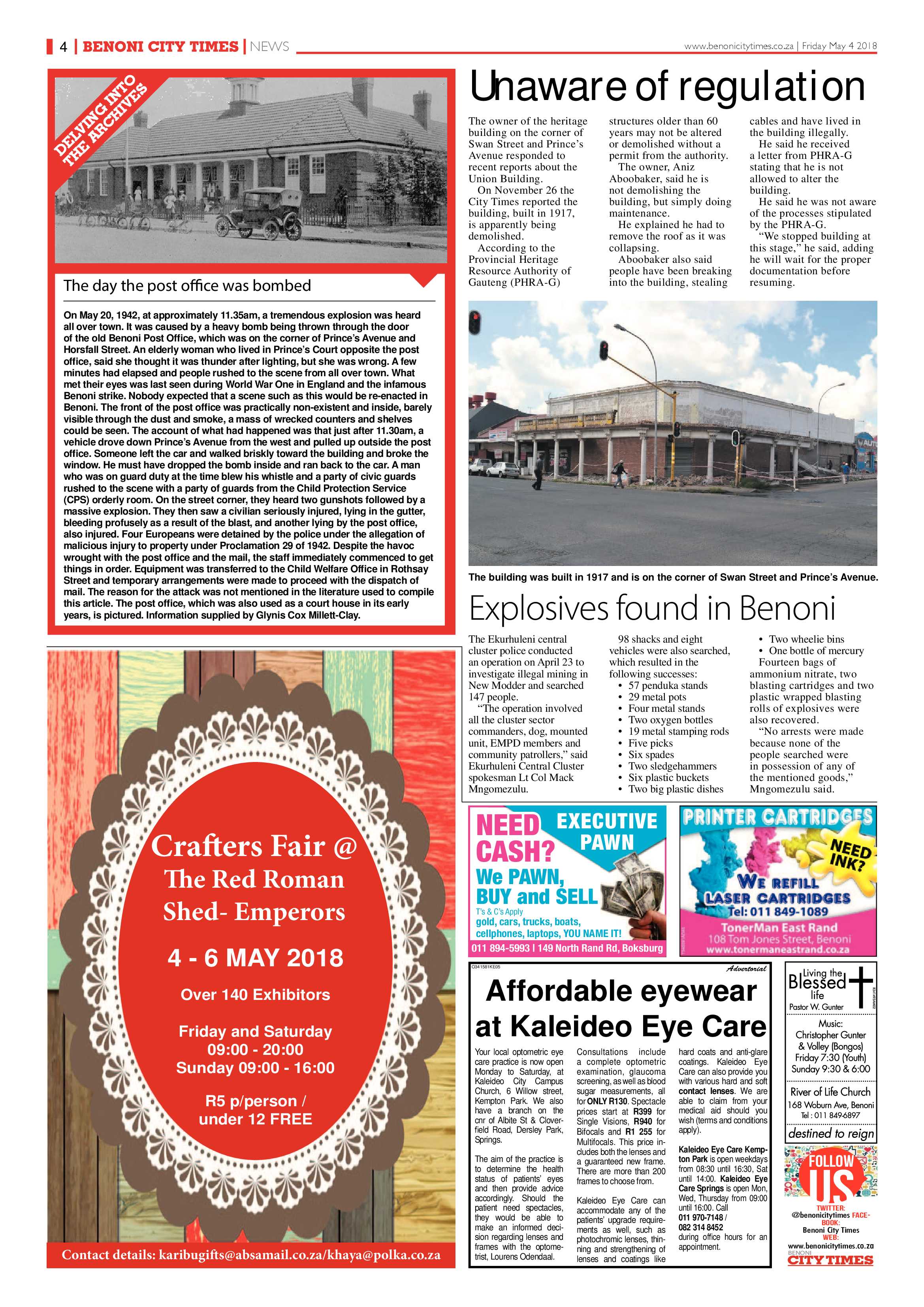 Benoni City Times 03 May 2018 page 4