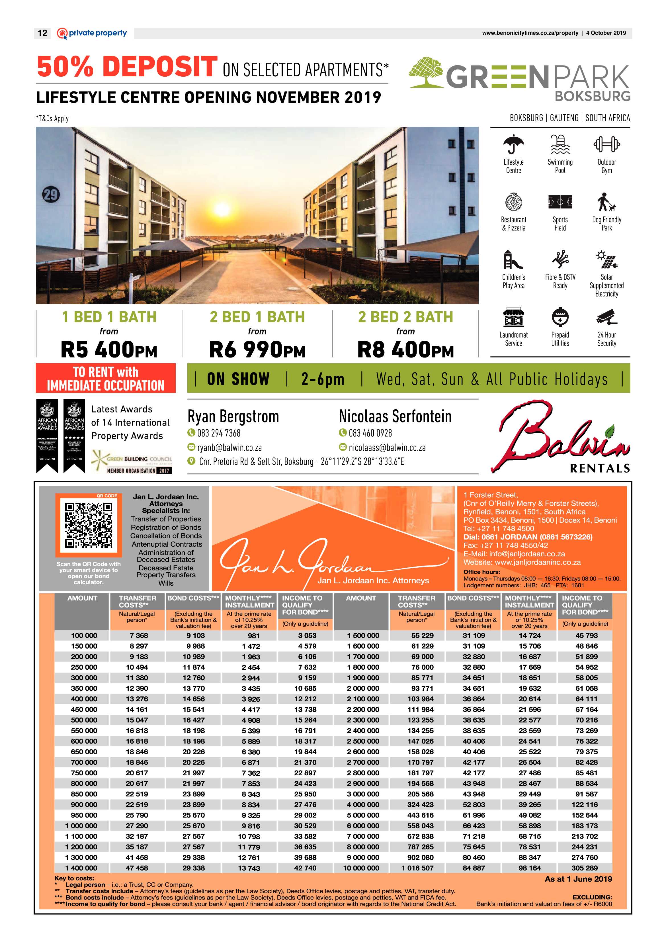 Benoni City Times 03 October 2019 page 12
