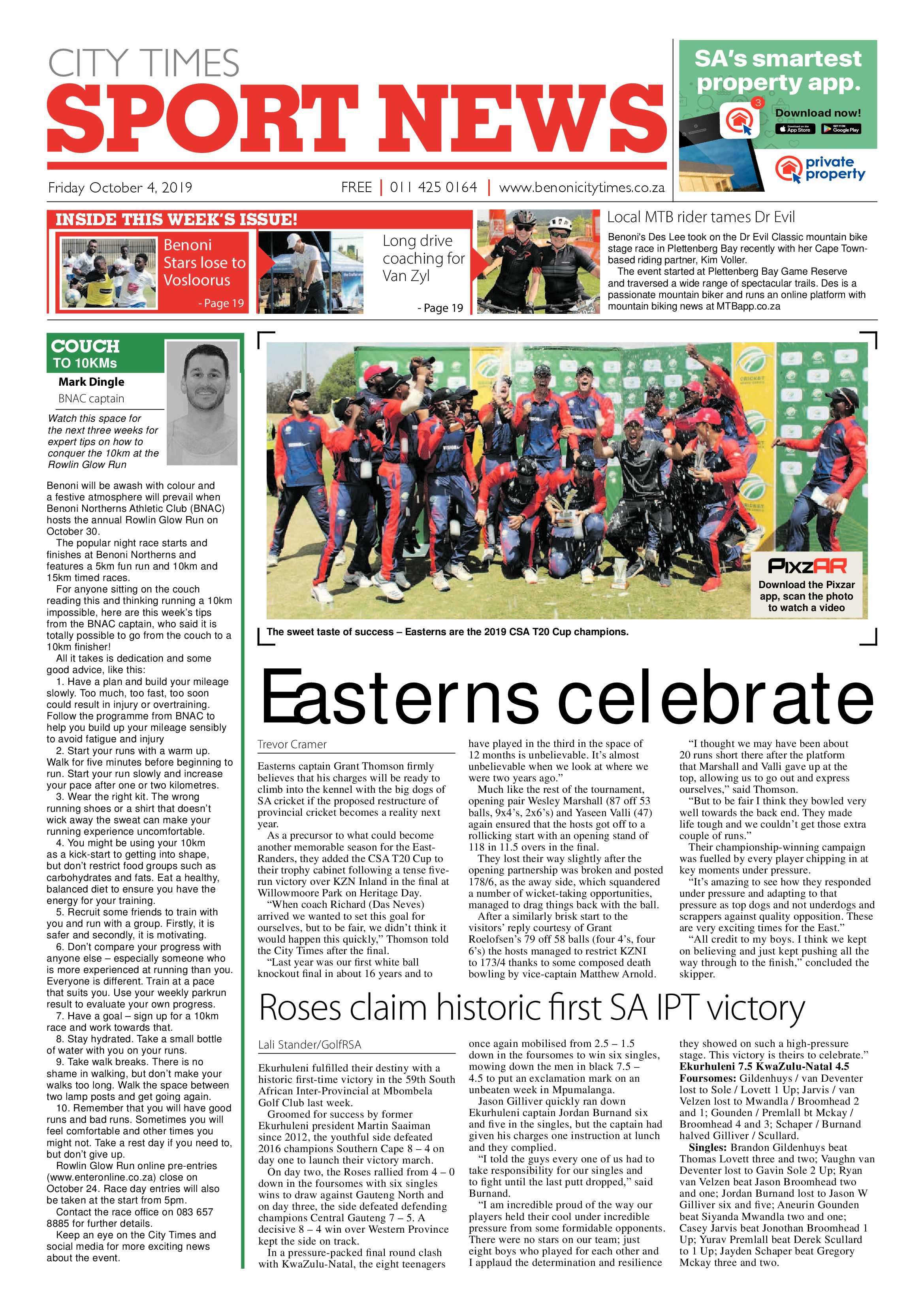 Benoni City Times 03 October 2019 page 20