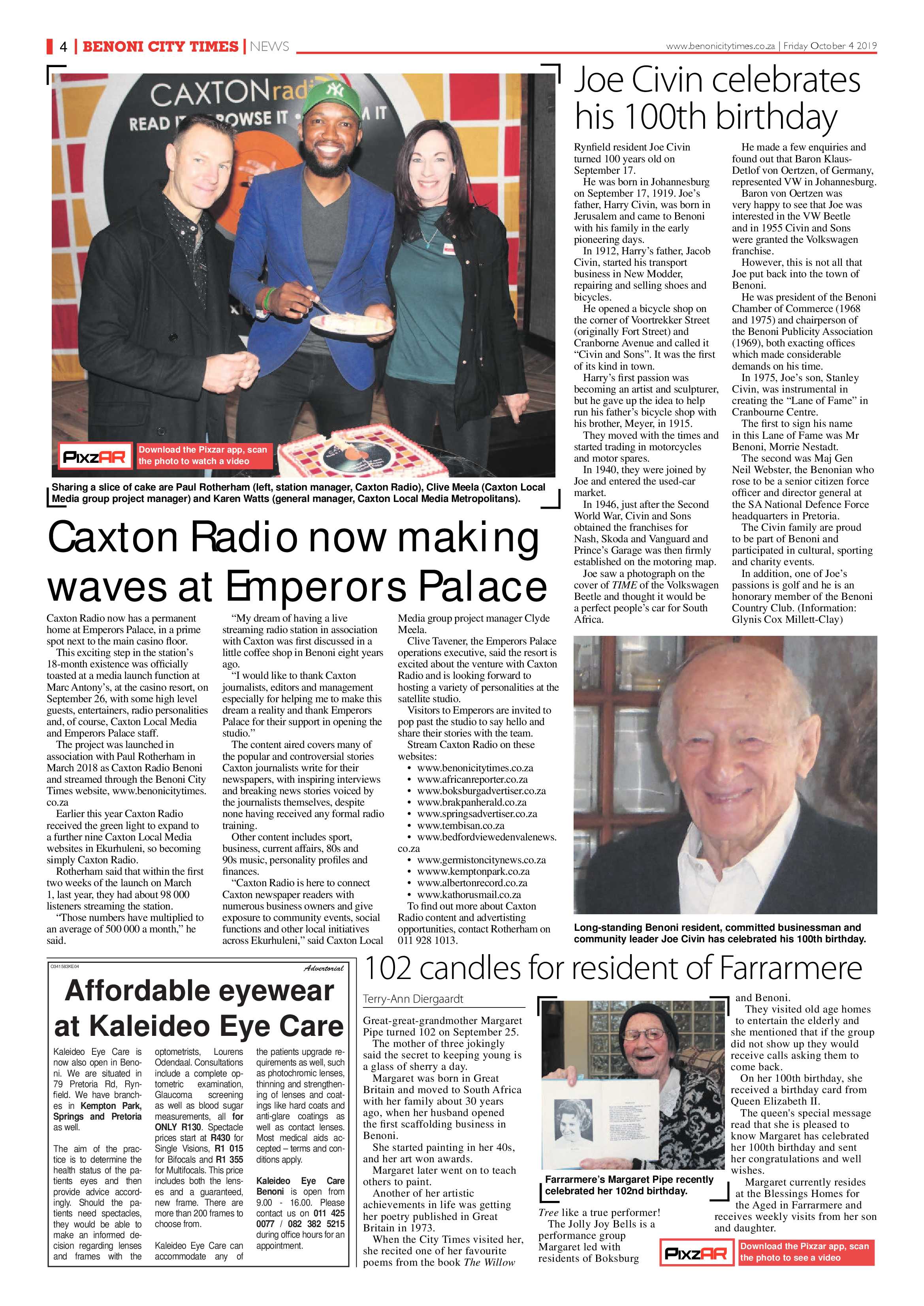 Benoni City Times 03 October 2019 page 4