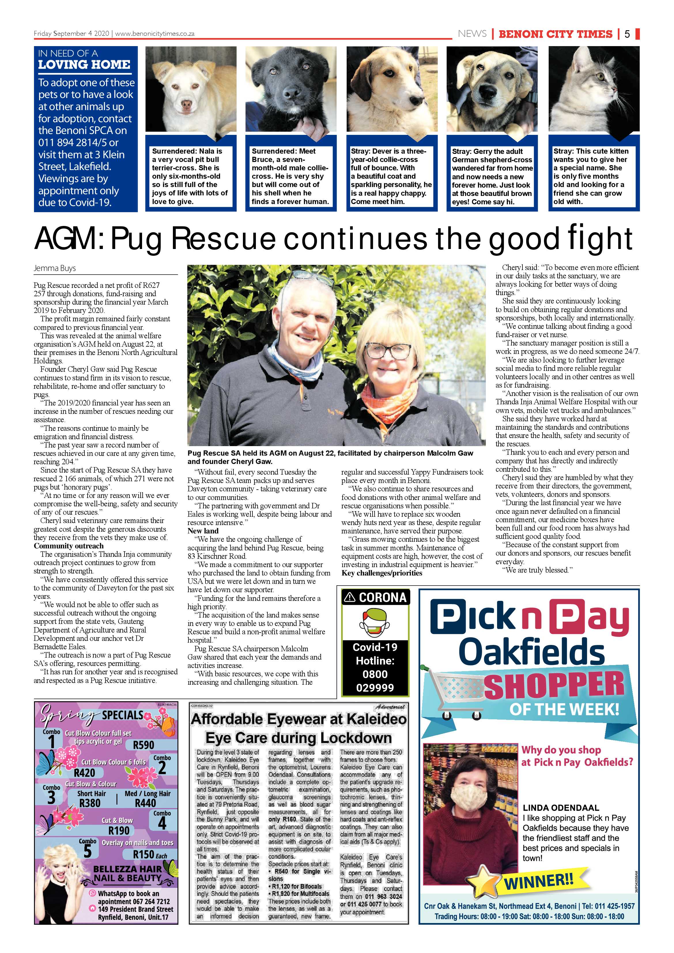 Benoni City Times 03 September 2020 page 5