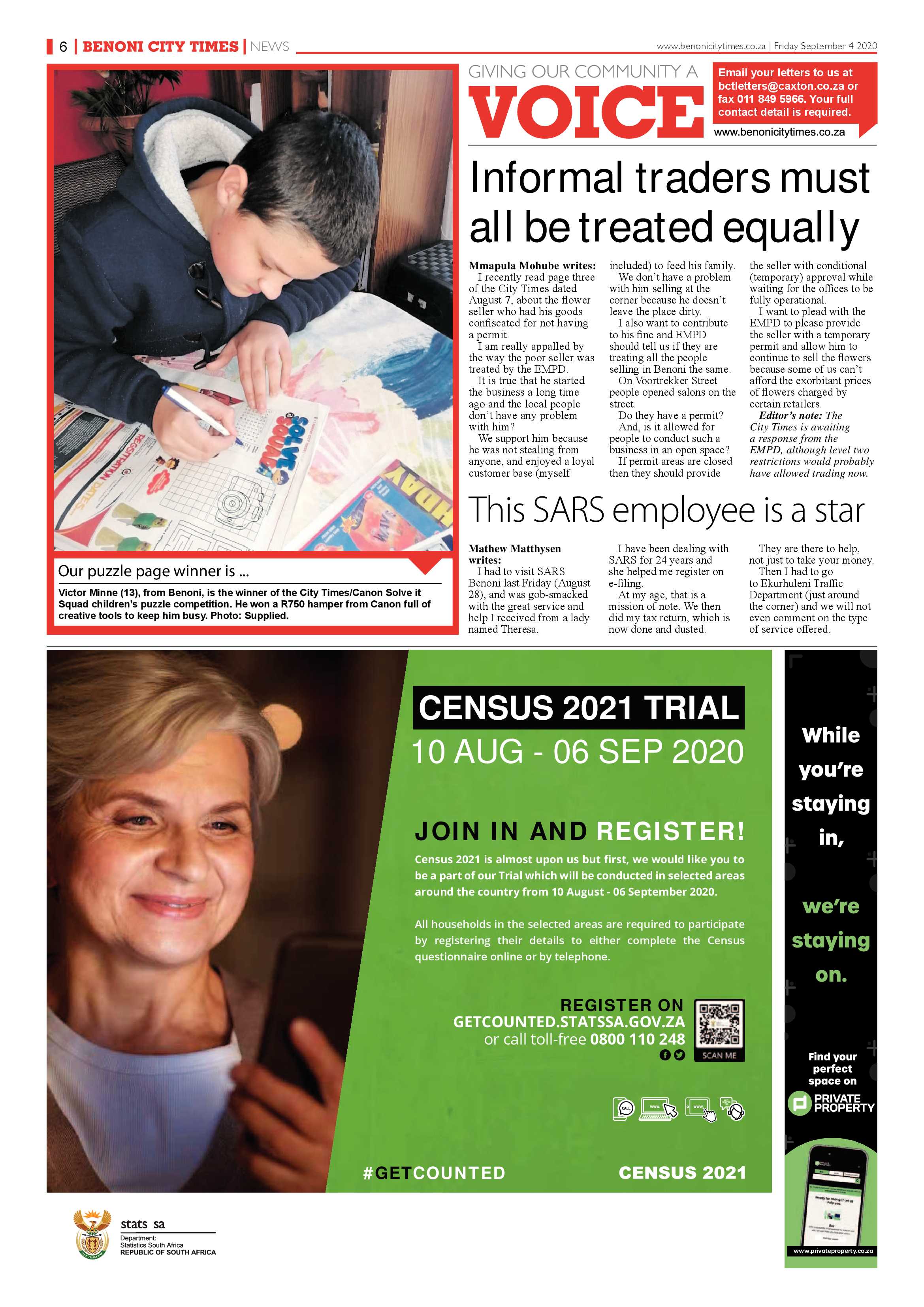 Benoni City Times 03 September 2020 page 6