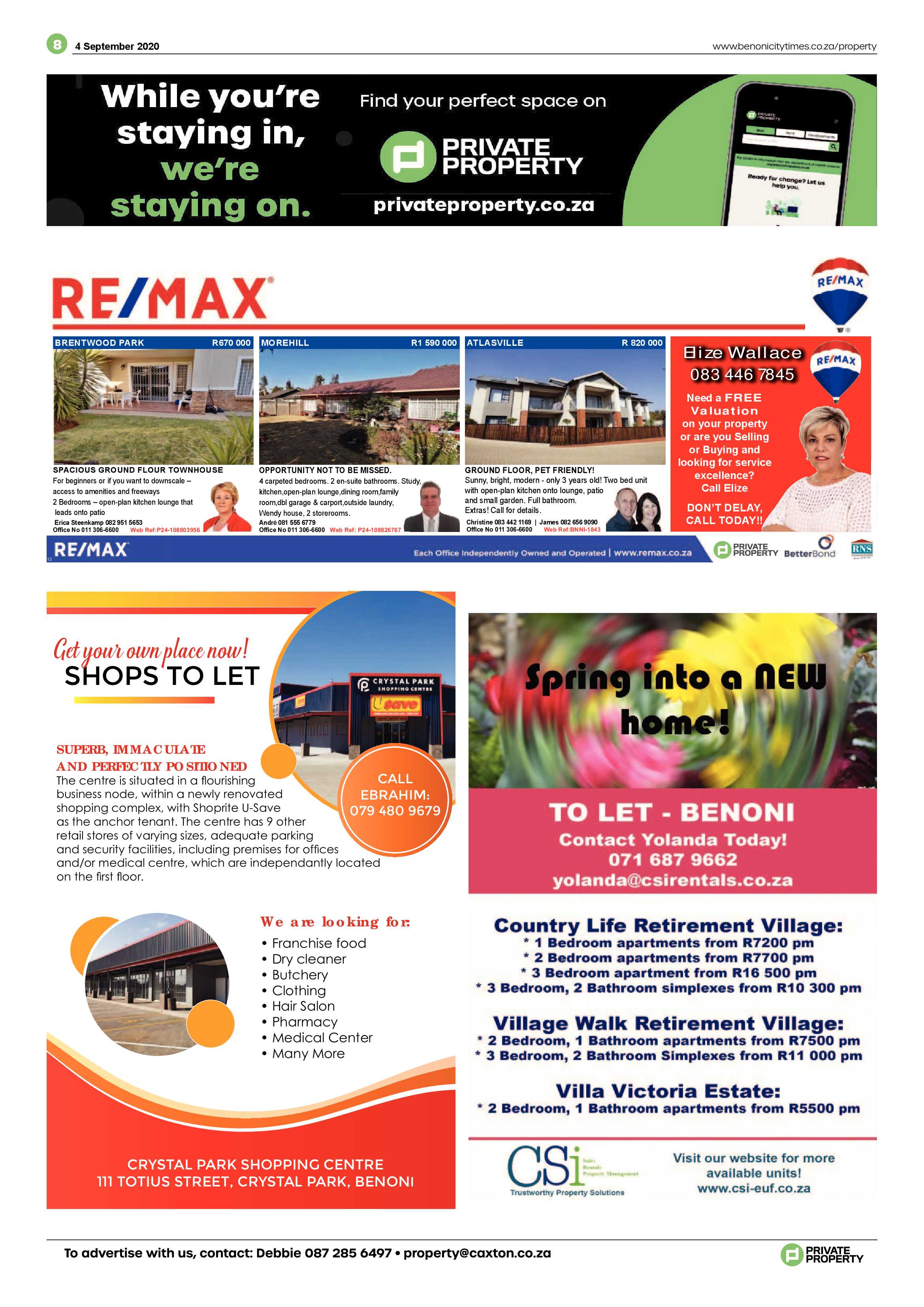Benoni City Times 03 September 2020 page 8