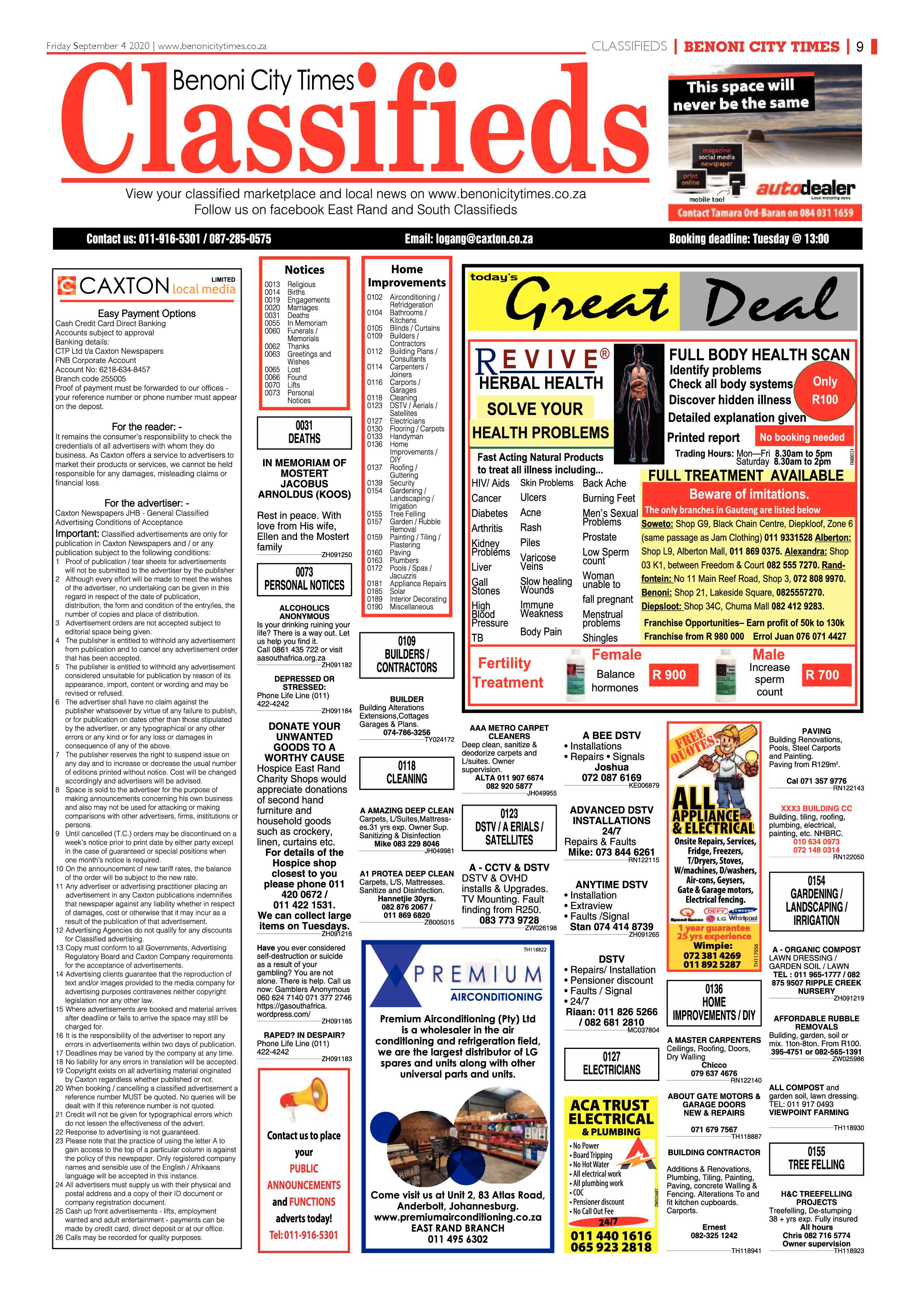 Benoni City Times 03 September 2020 page 9