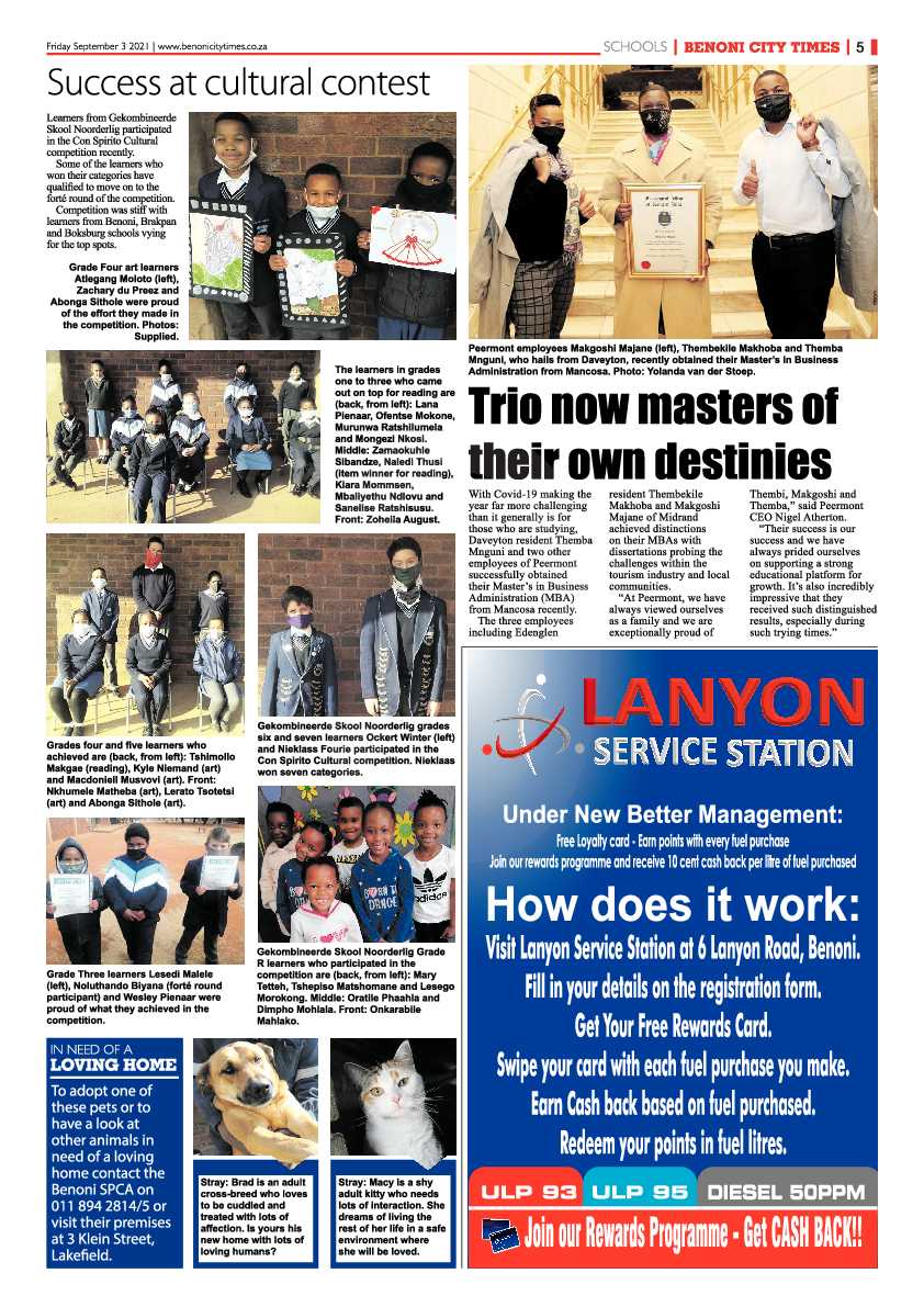 Benoni City Times 03 September 2021 page 5