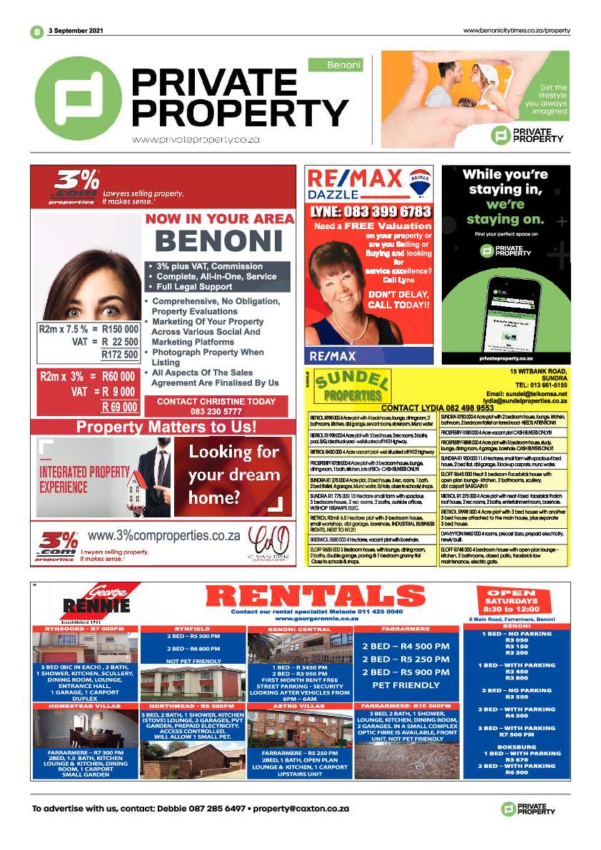 Benoni City Times 03 September 2021 page 8