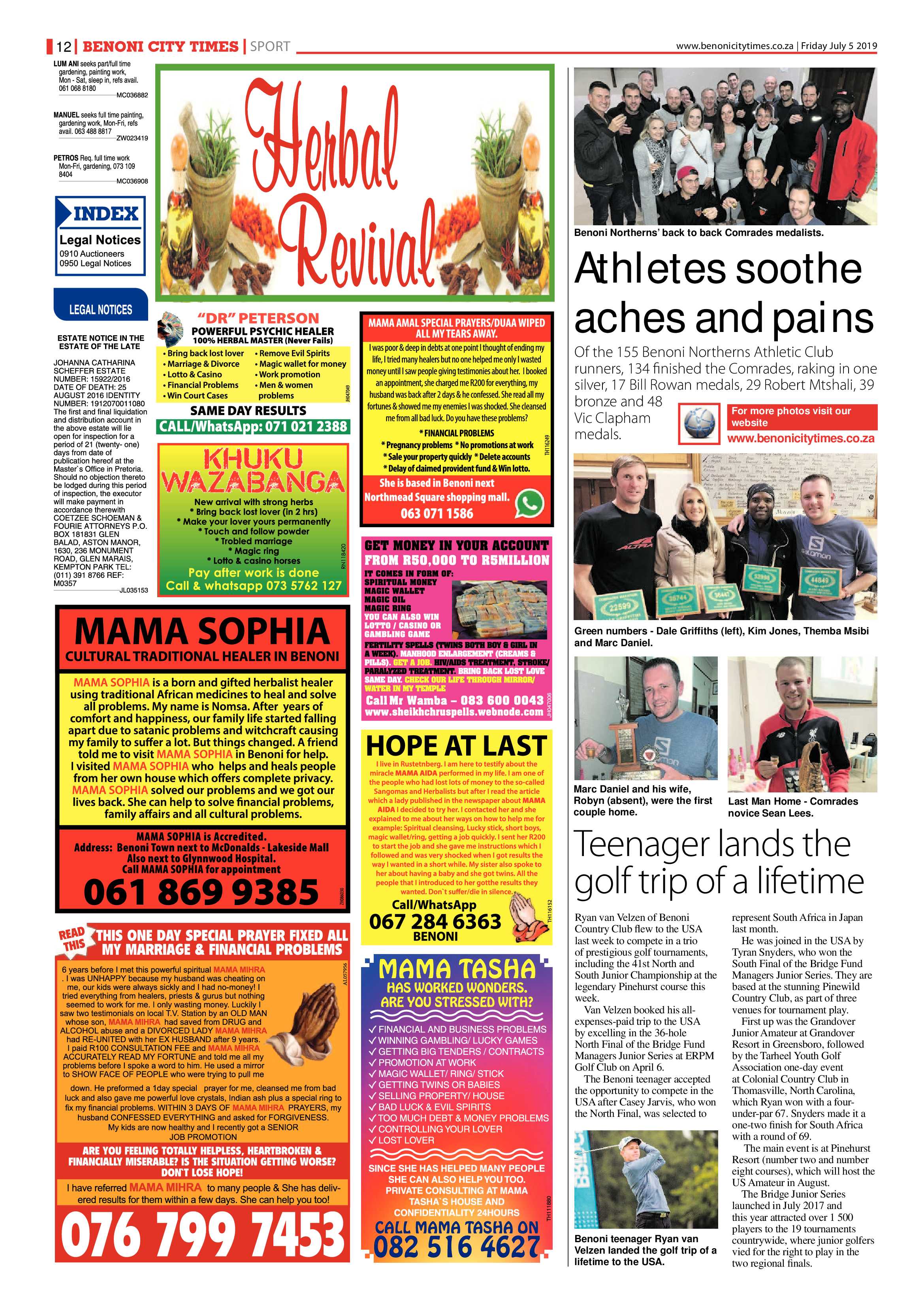 Benoni City Times 04 July 2019 page 12