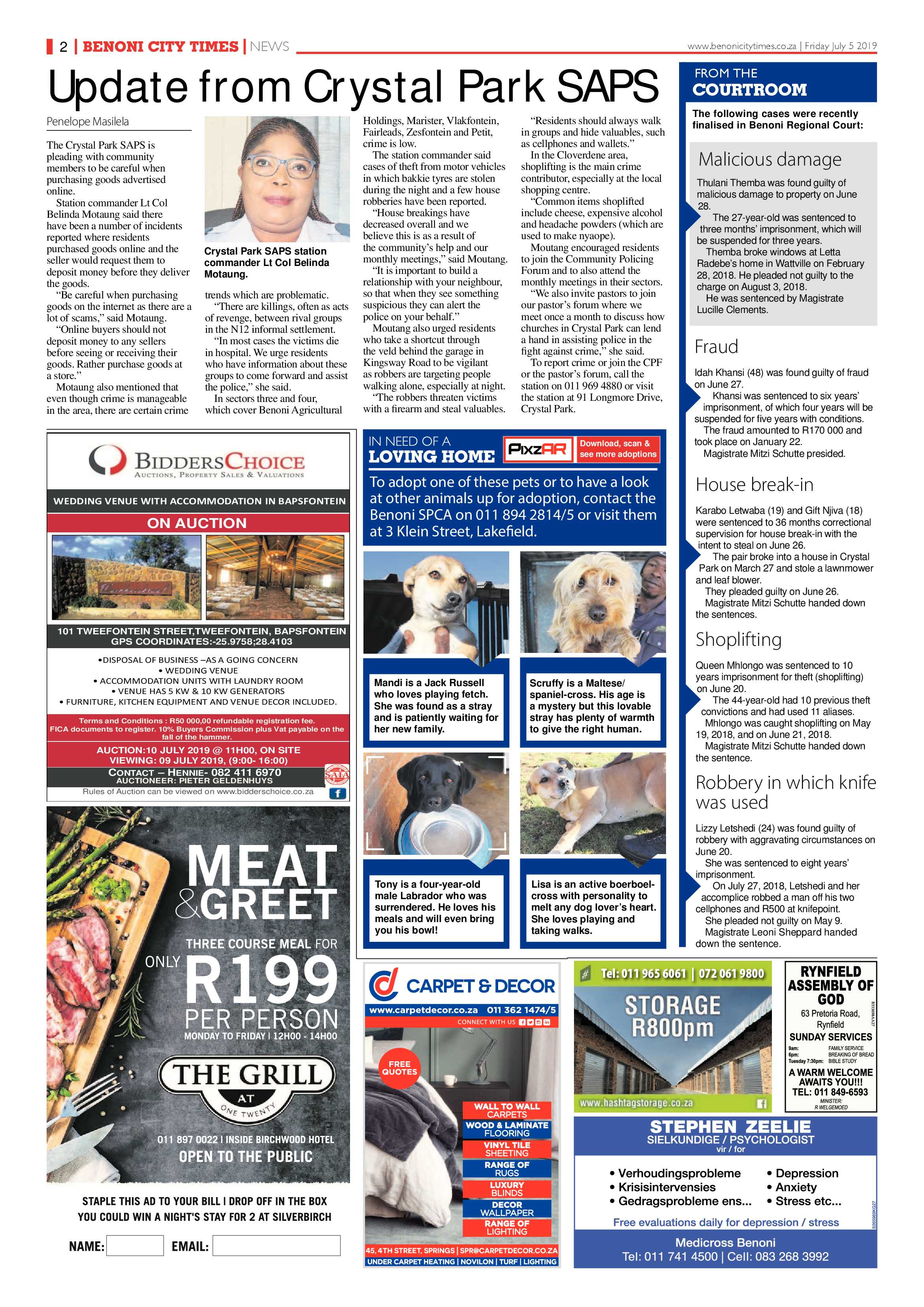 Benoni City Times 04 July 2019 page 2
