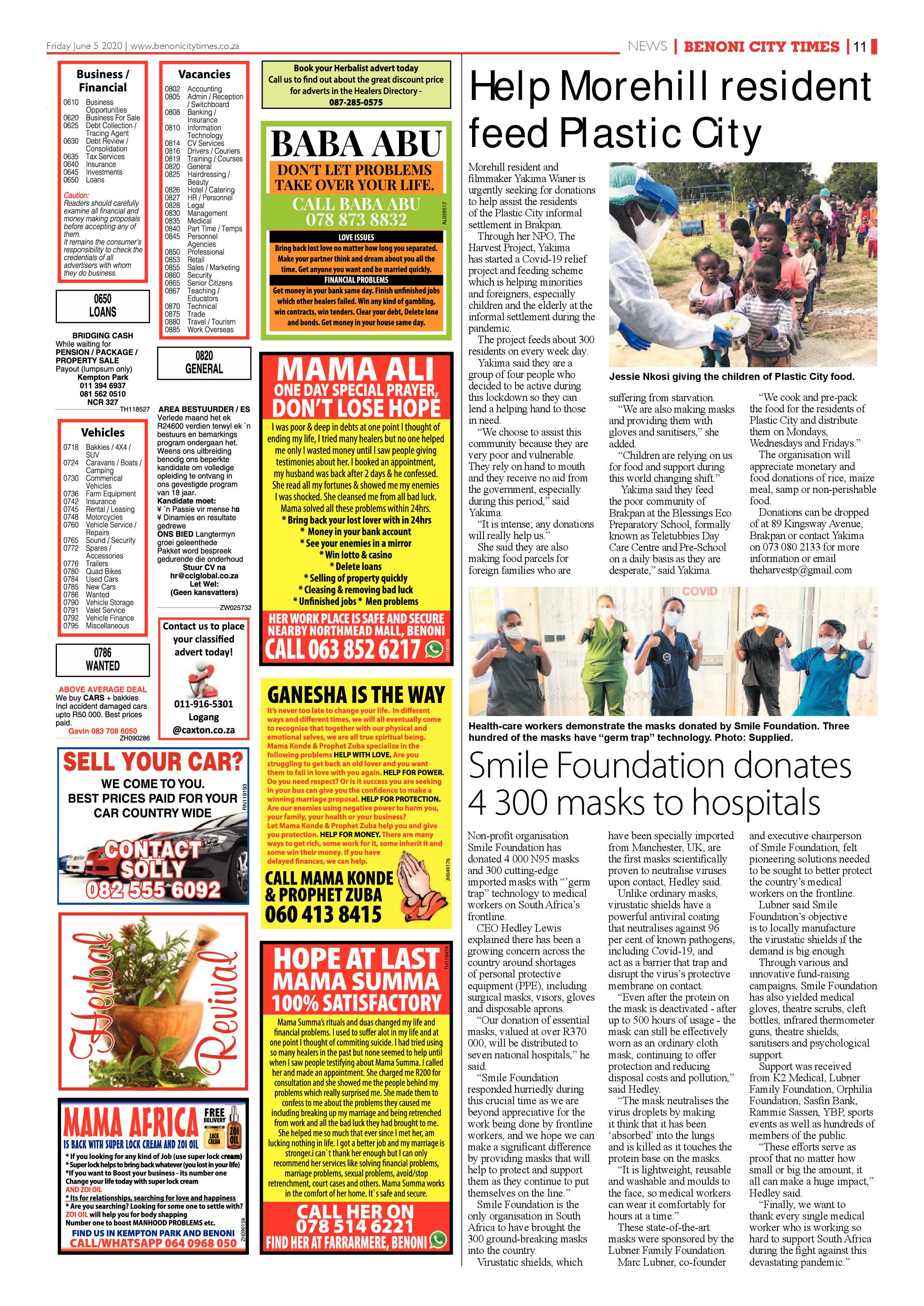 Benoni City Times 04 June 2020 page 11
