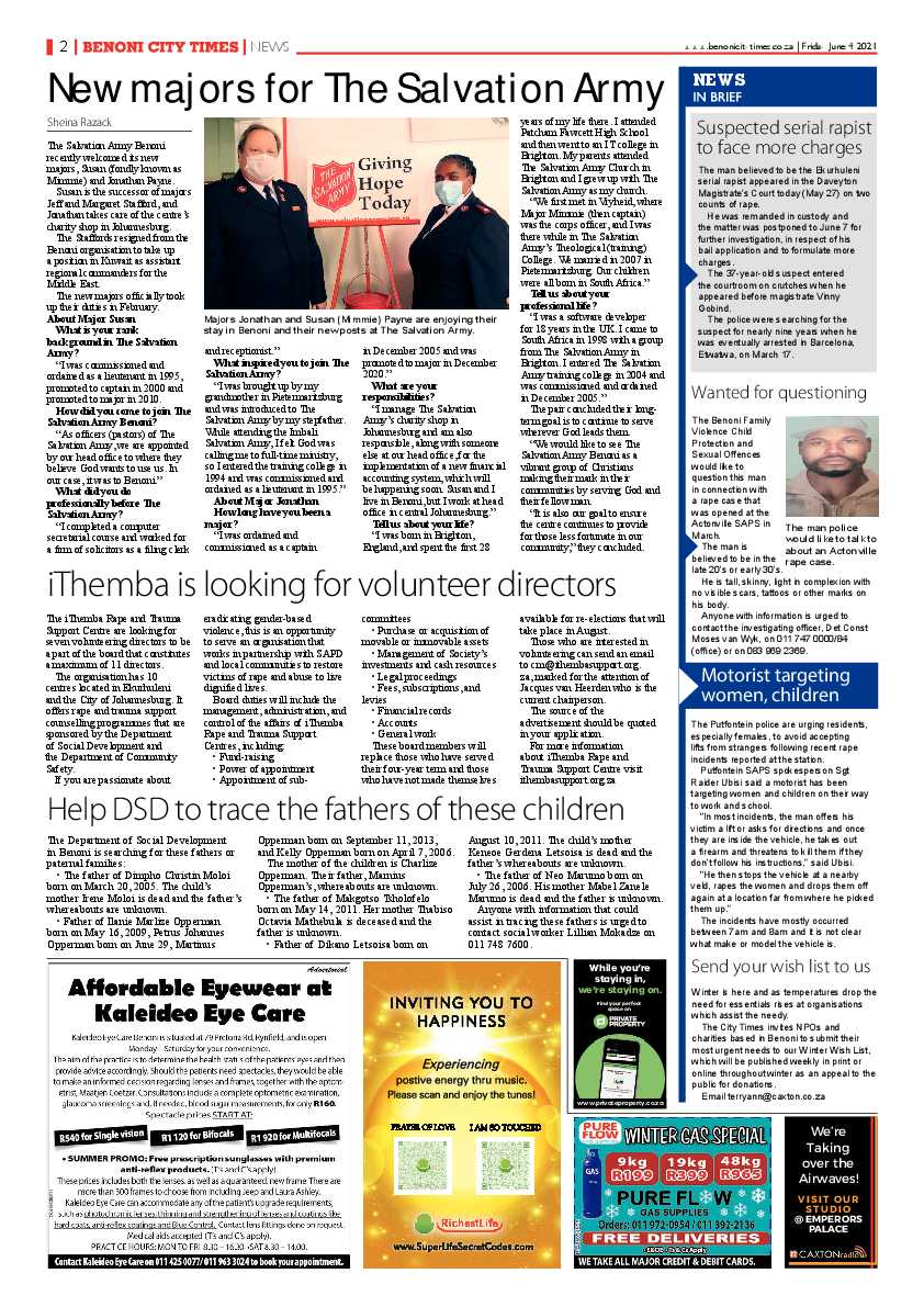 Benoni City Times 04 June 2021 page 2