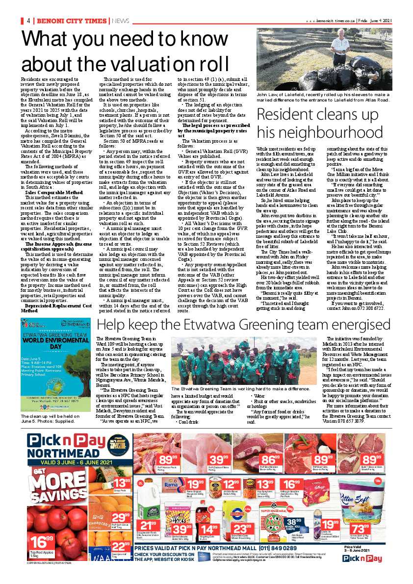 Benoni City Times 04 June 2021 page 4
