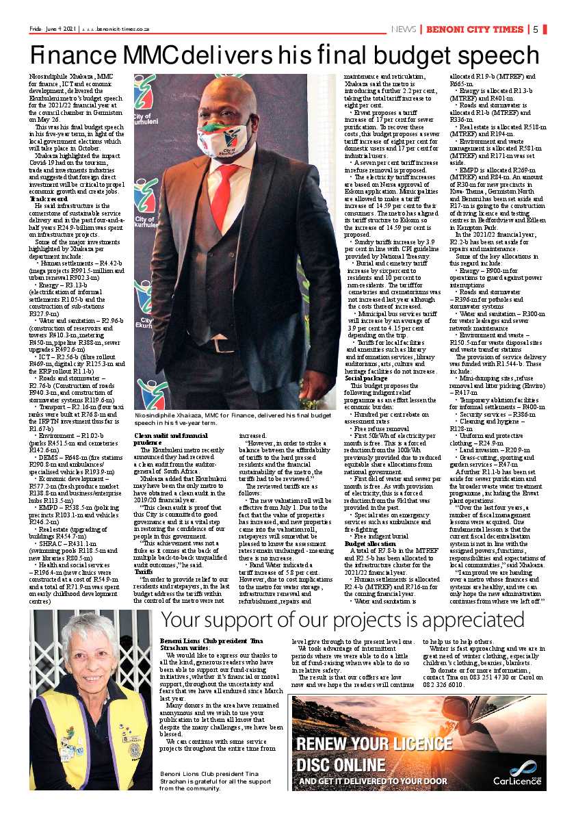 Benoni City Times 04 June 2021 page 5