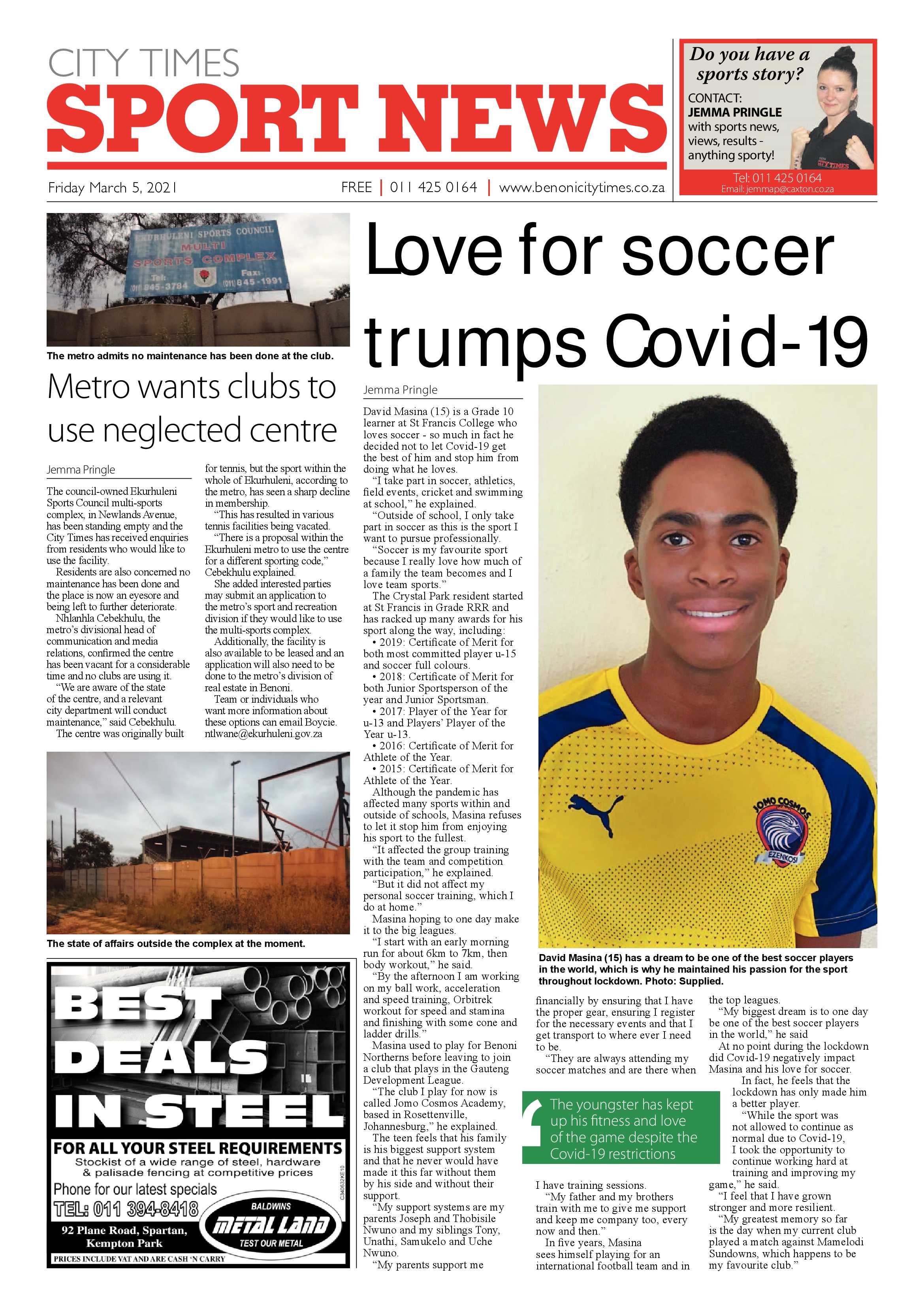Benoni City Times 04 March 2021 page 16