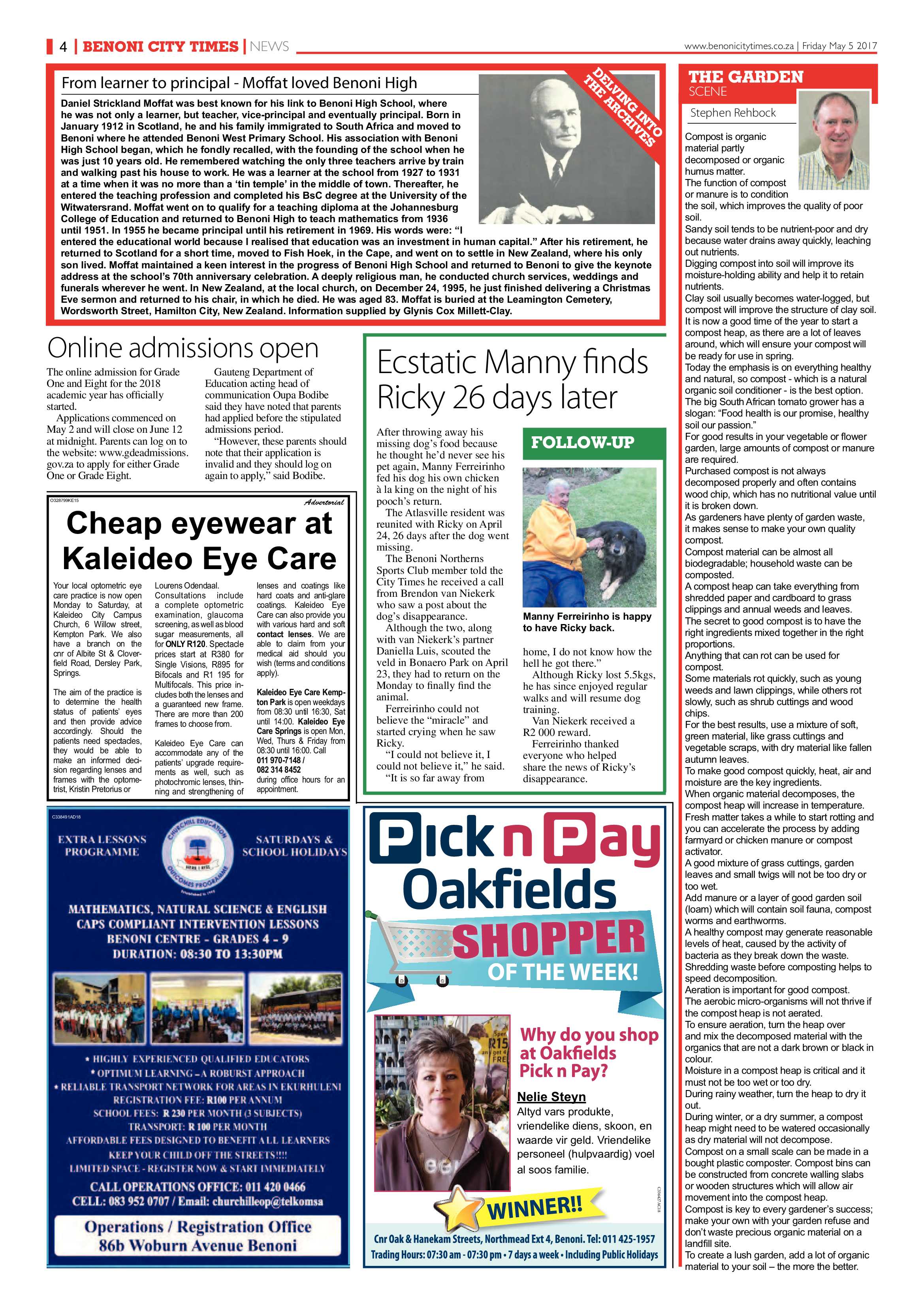 Benoni City Times 04 May 2017 page 4