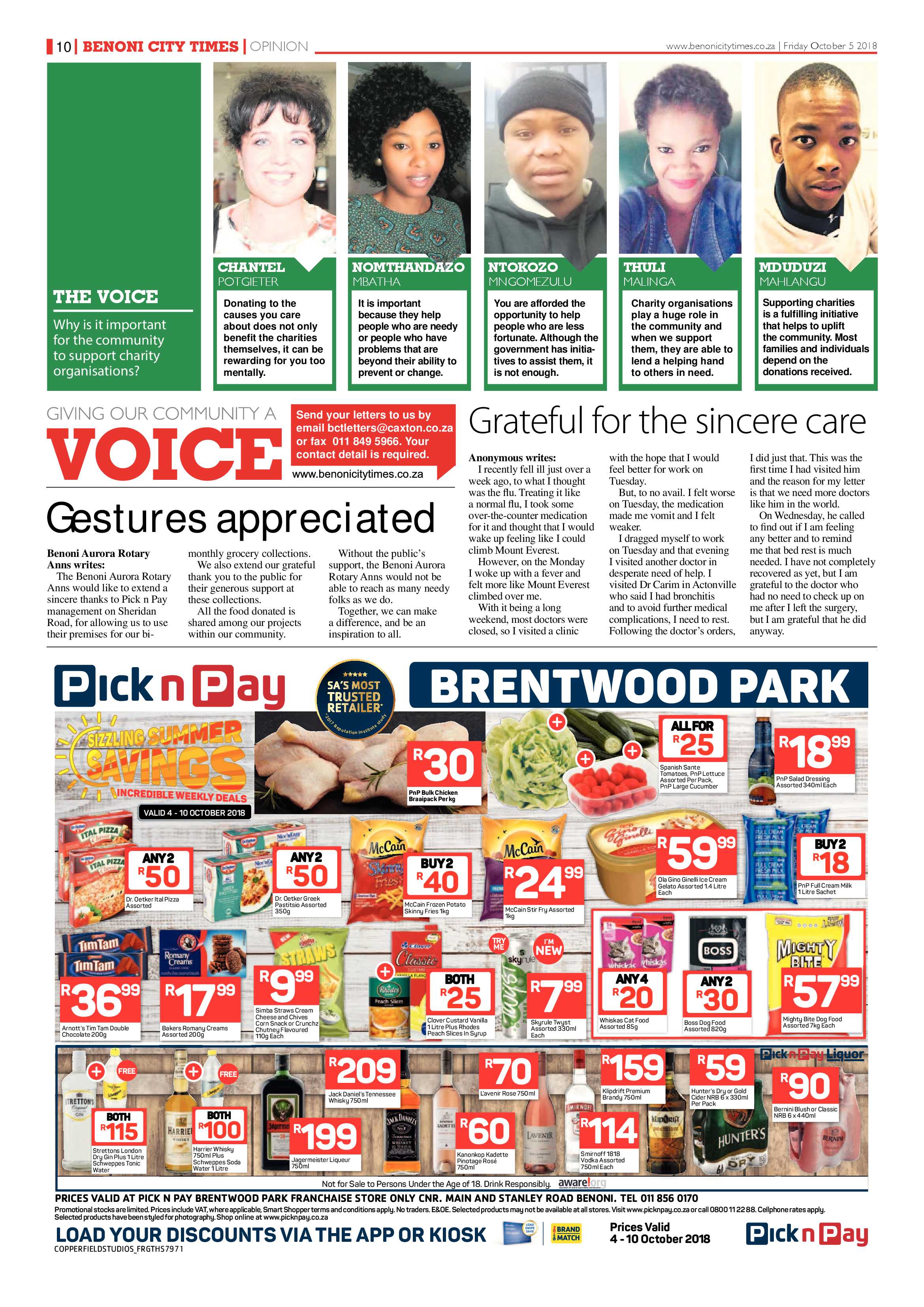 Benoni City Times 04 October 2018 page 10