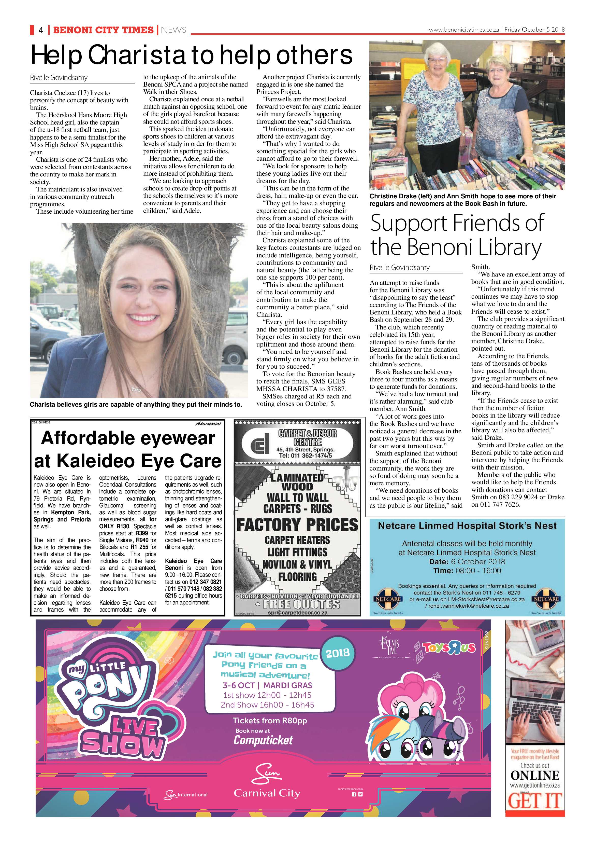 Benoni City Times 04 October 2018 page 4