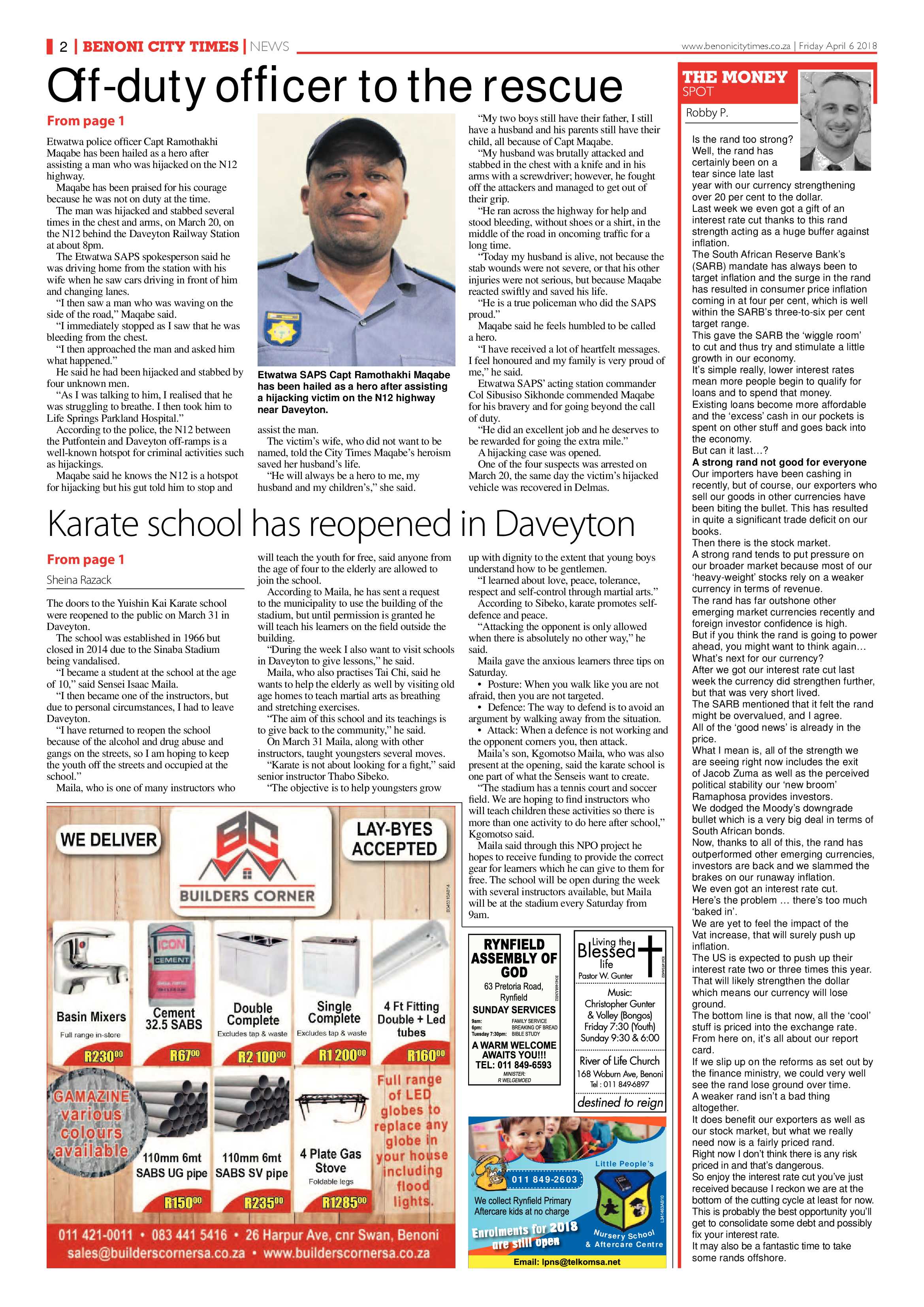 Benoni City Times 05 April 2018 page 2