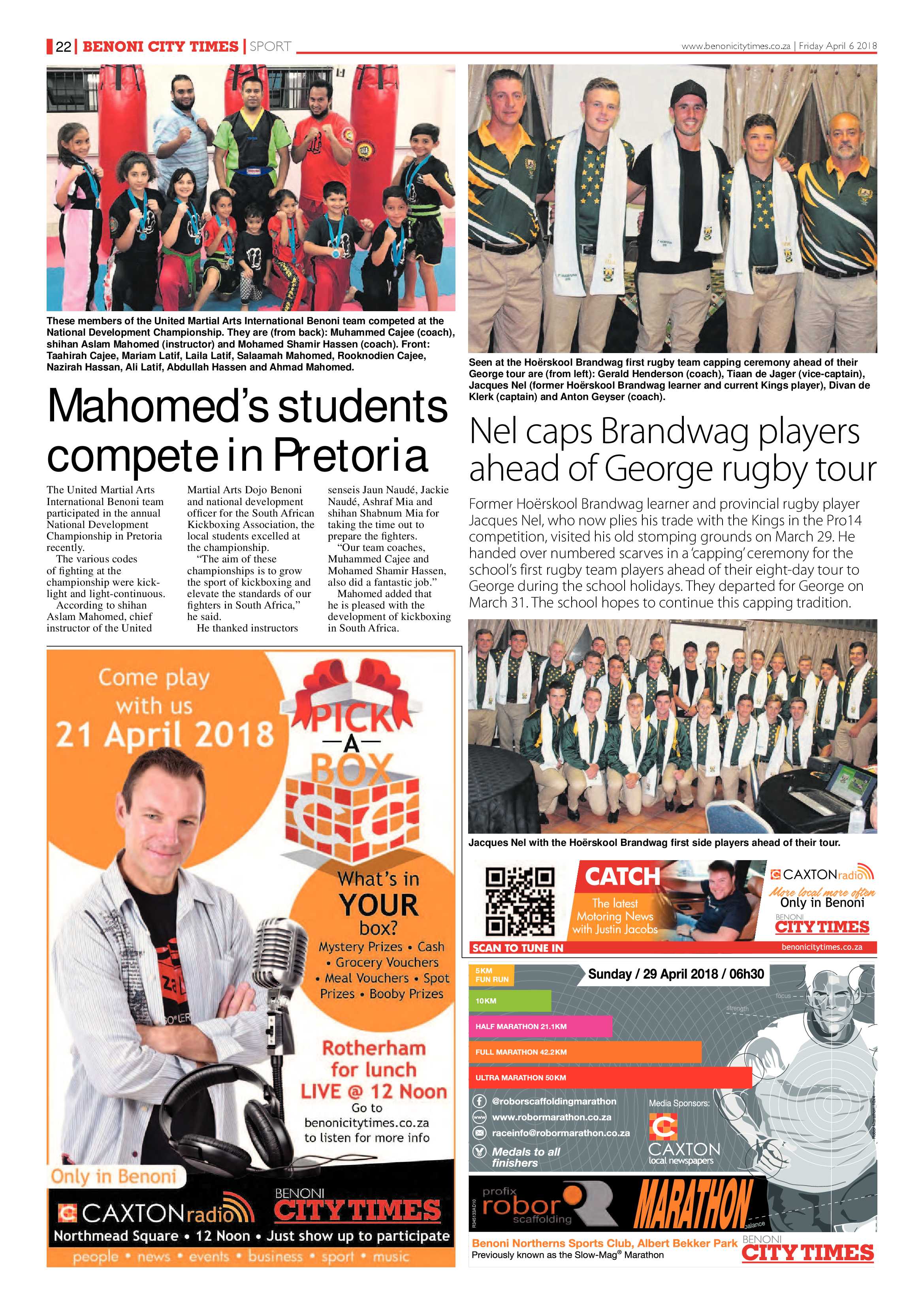 Benoni City Times 05 April 2018 page 22