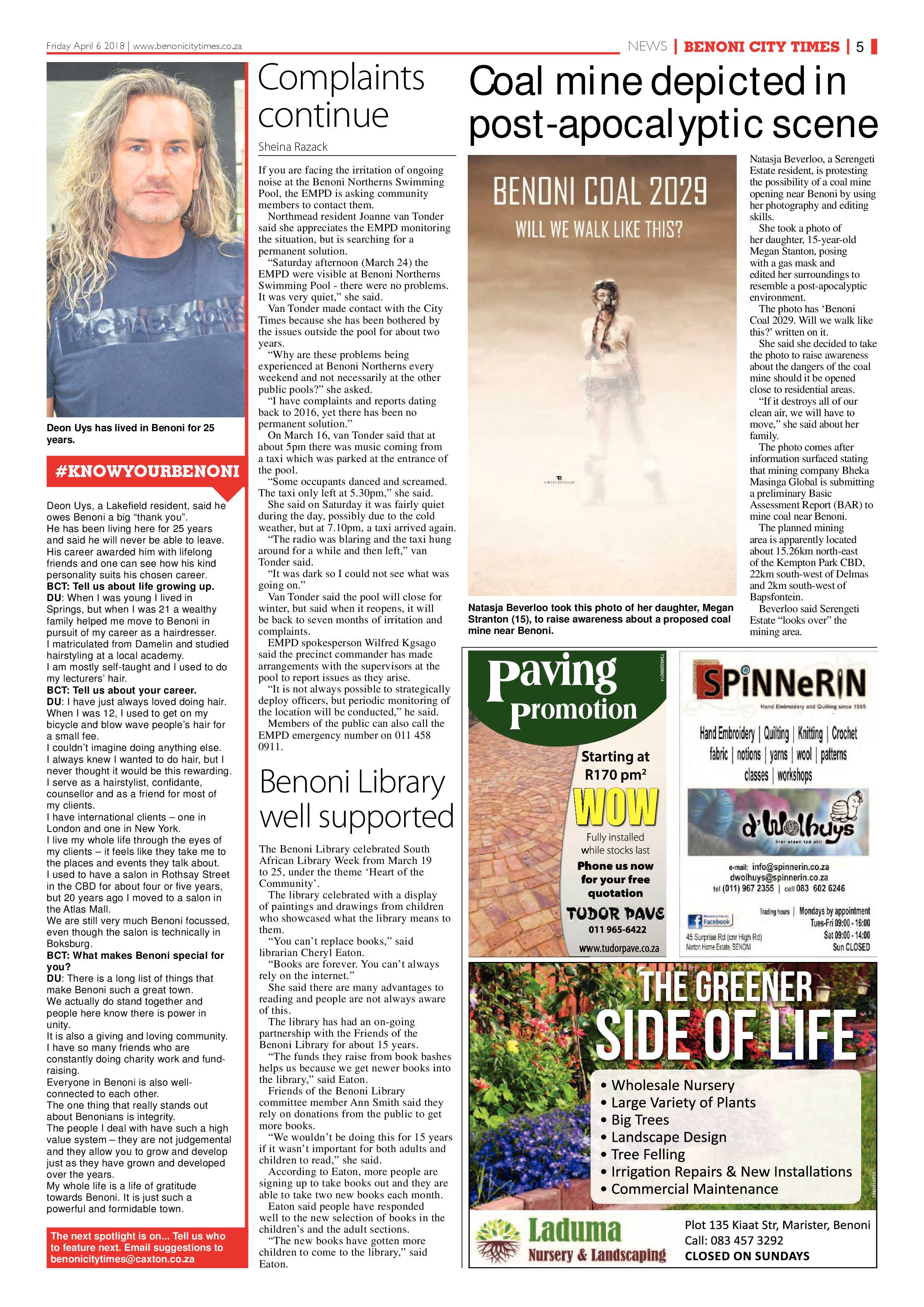 Benoni City Times 05 April 2018 page 5