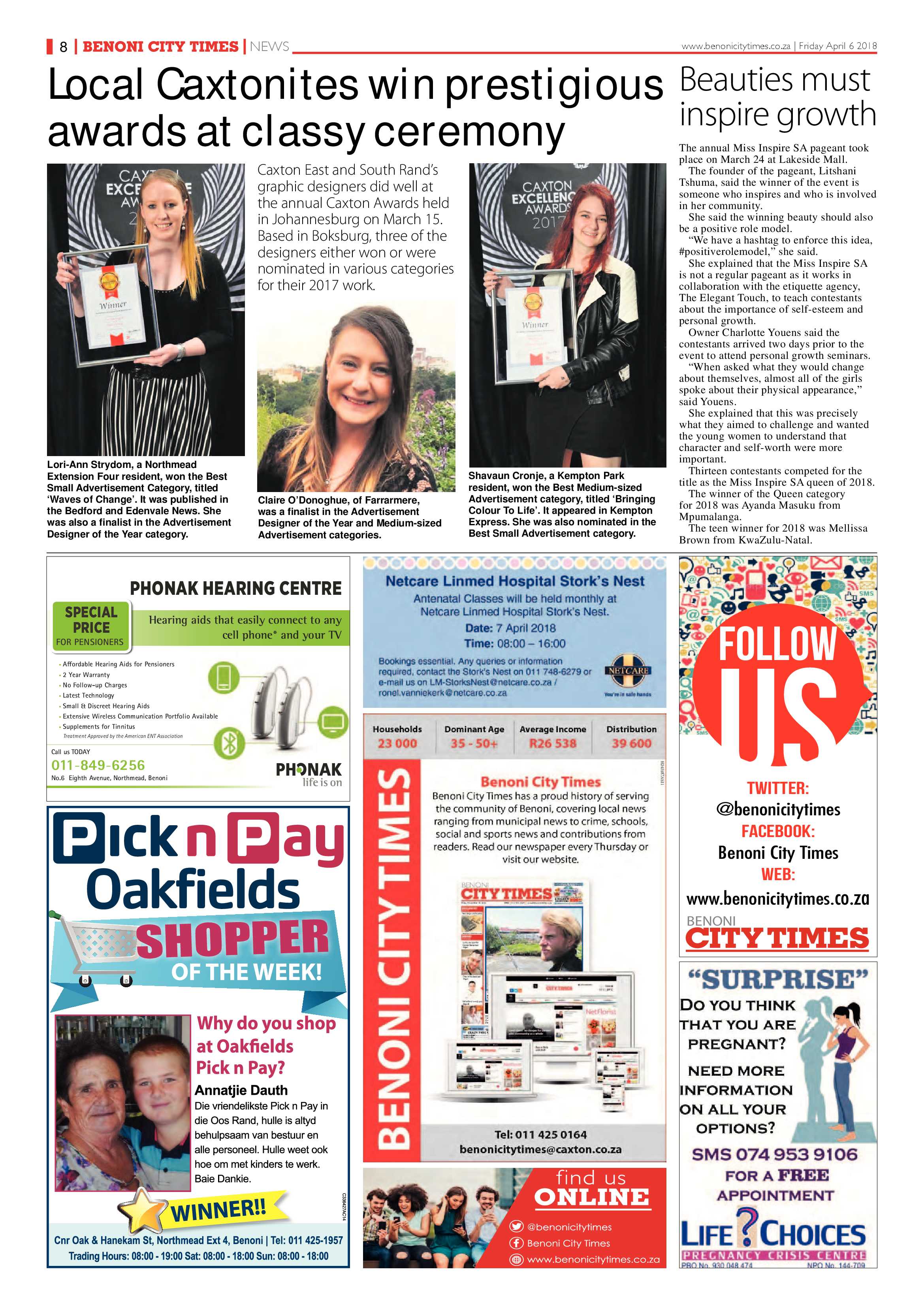 Benoni City Times 05 April 2018 page 8