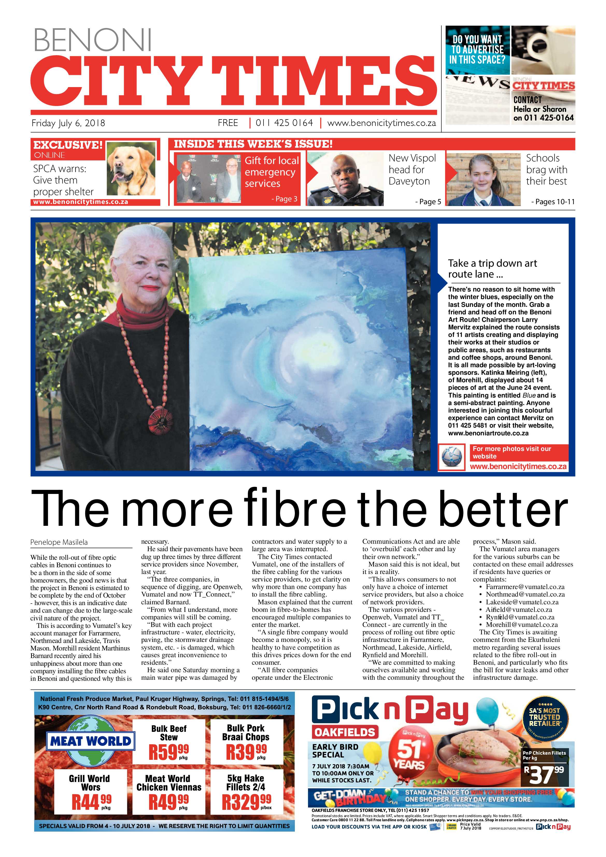 Benoni City Times 05 July page 1