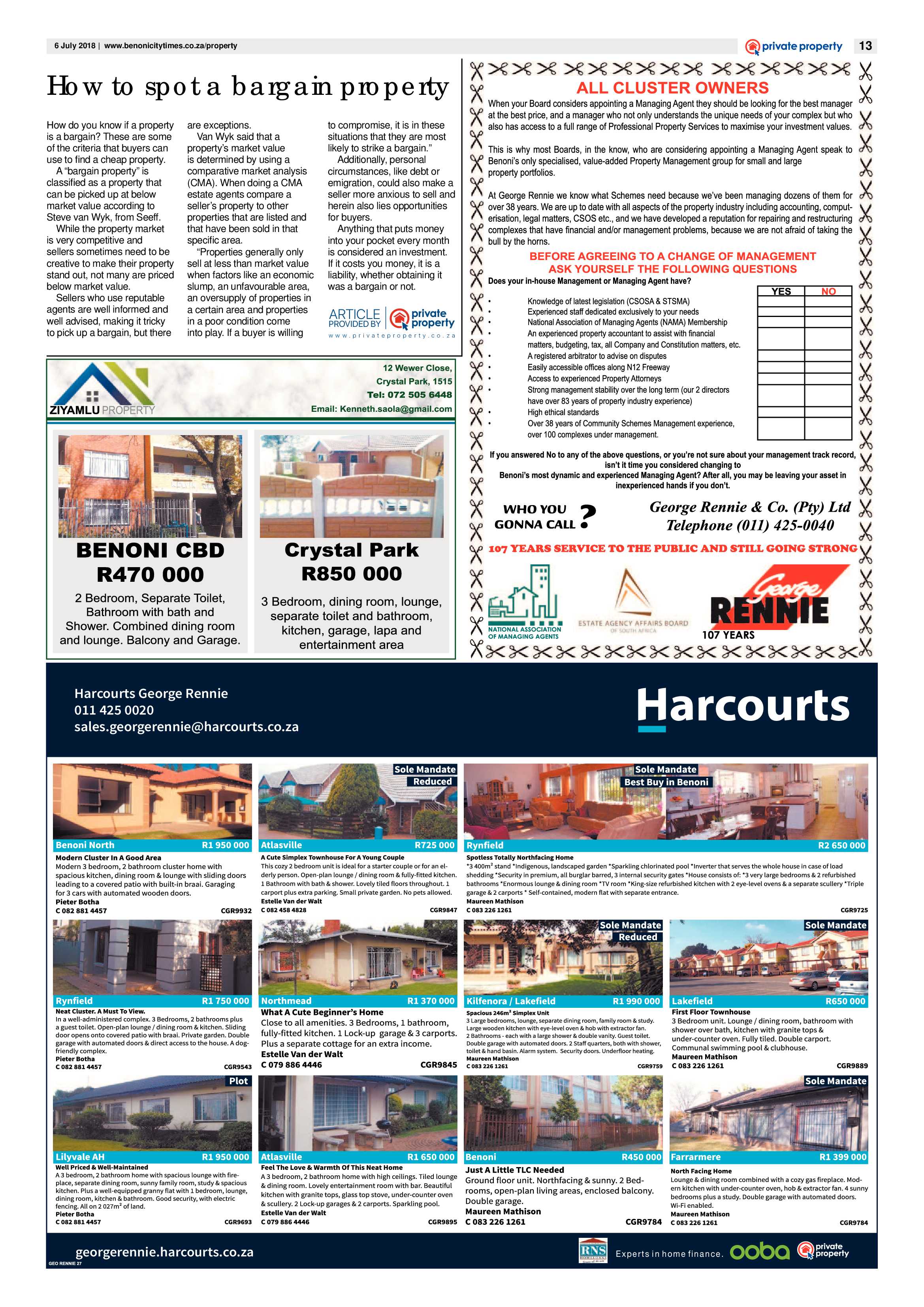 Benoni City Times 05 July page 13