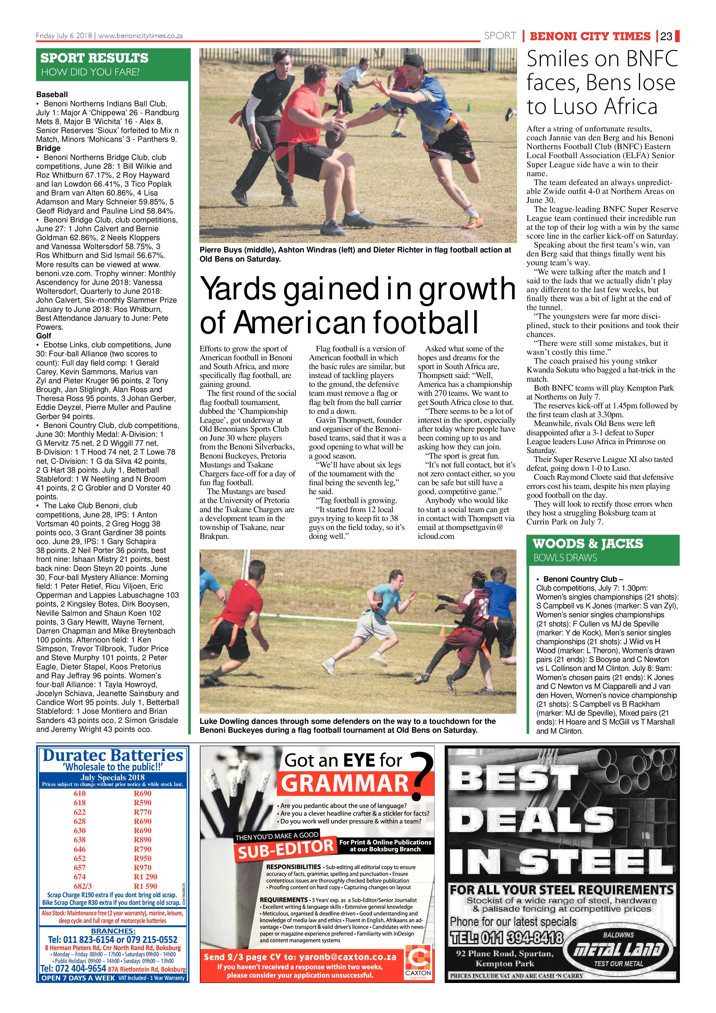 Benoni City Times 05 July page 23