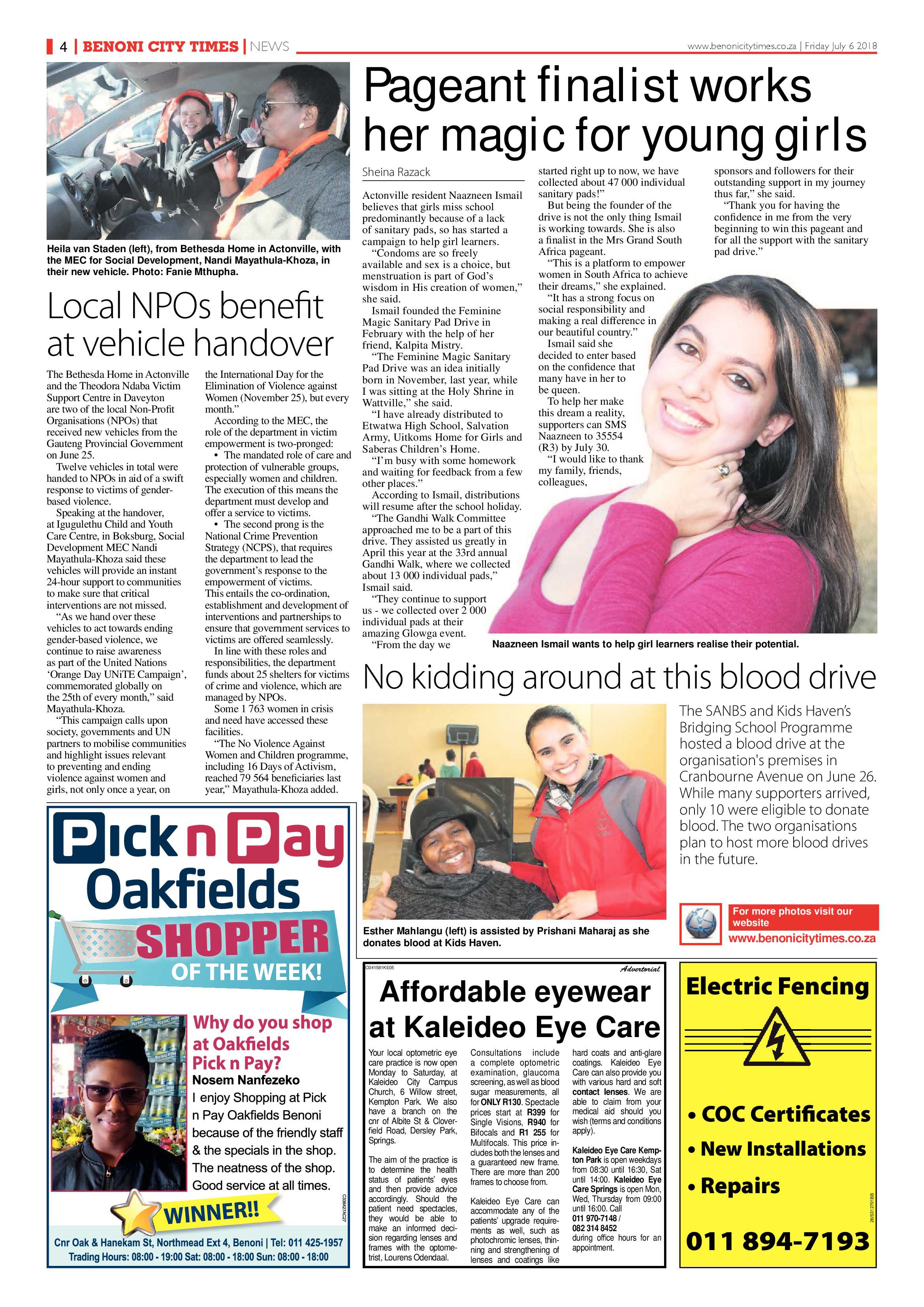 Benoni City Times 05 July page 4